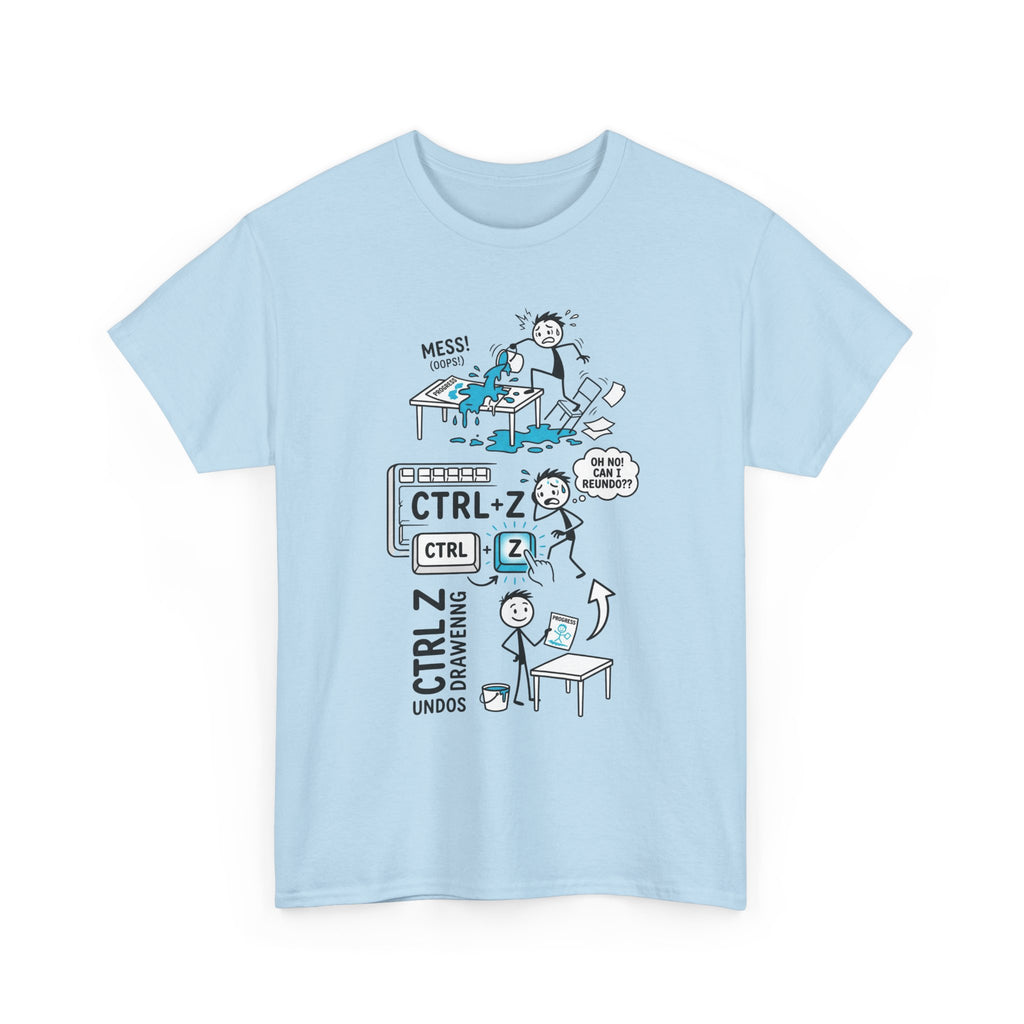 Ctrl Z Funny Graphic T-Shirt – Undo Computer Chaos Tee for Coders & Designers