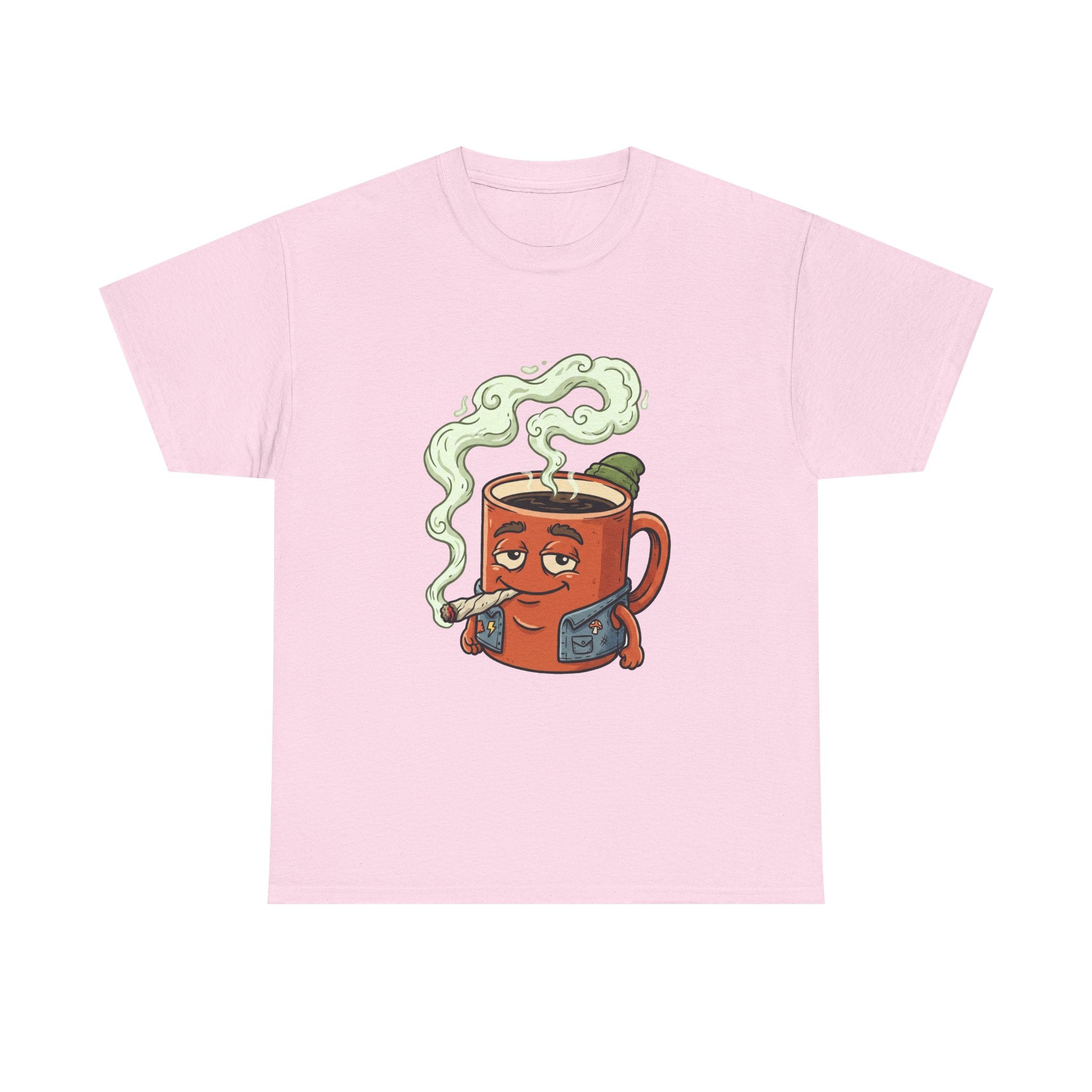 Coffee and a Joint Tee — Funny Smoking Coffee Graphic T-Shirt