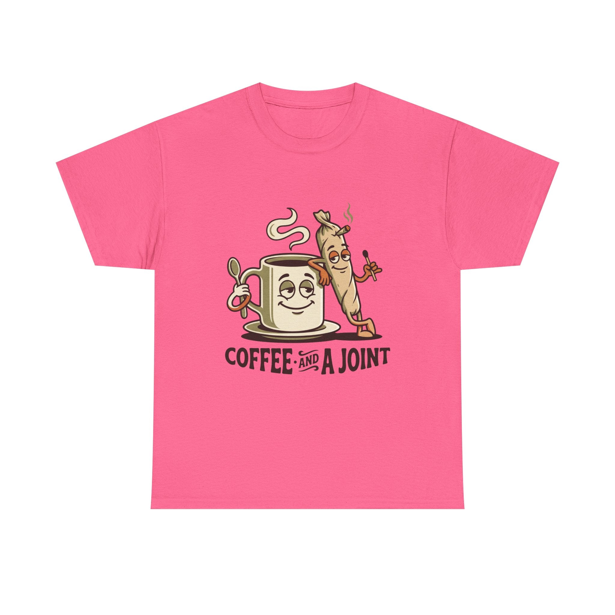 Coffee and a Joint T-Shirt — Funny Stoner Coffee Tee