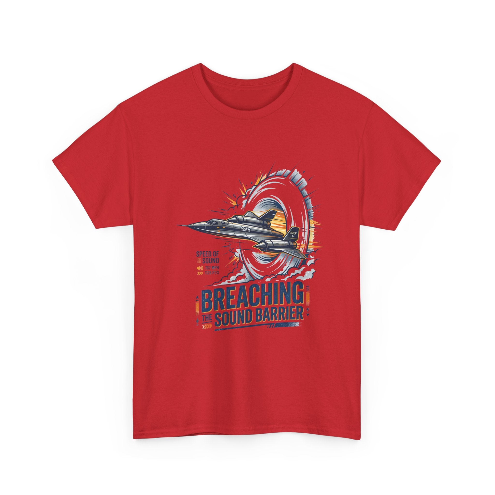 Sonic Boom T-Shirt — 'Breaching the Sound Barrier' Jet Trainer Aviation Graphic Tee