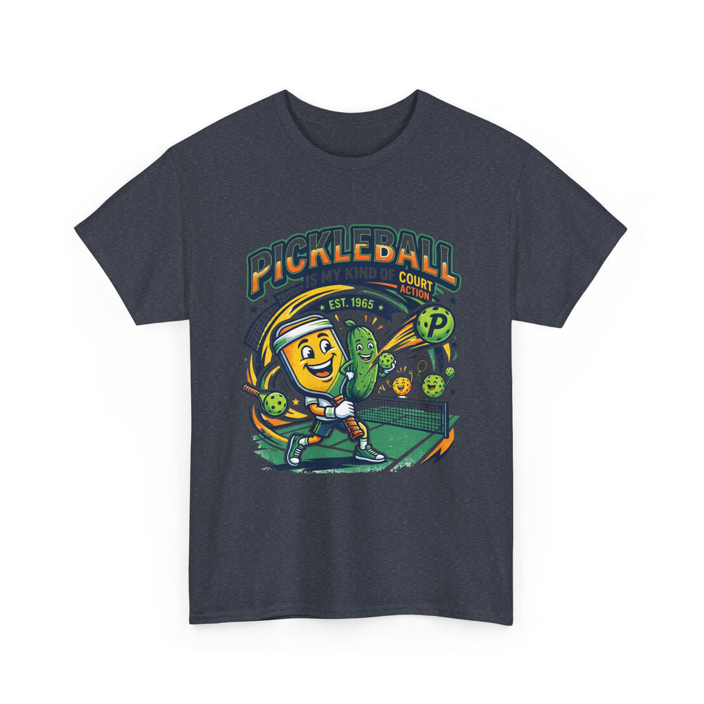 Pickleball Is My Kind of Court T‑Shirt — Funny Pickle Paddle & Dink Graphic Tee