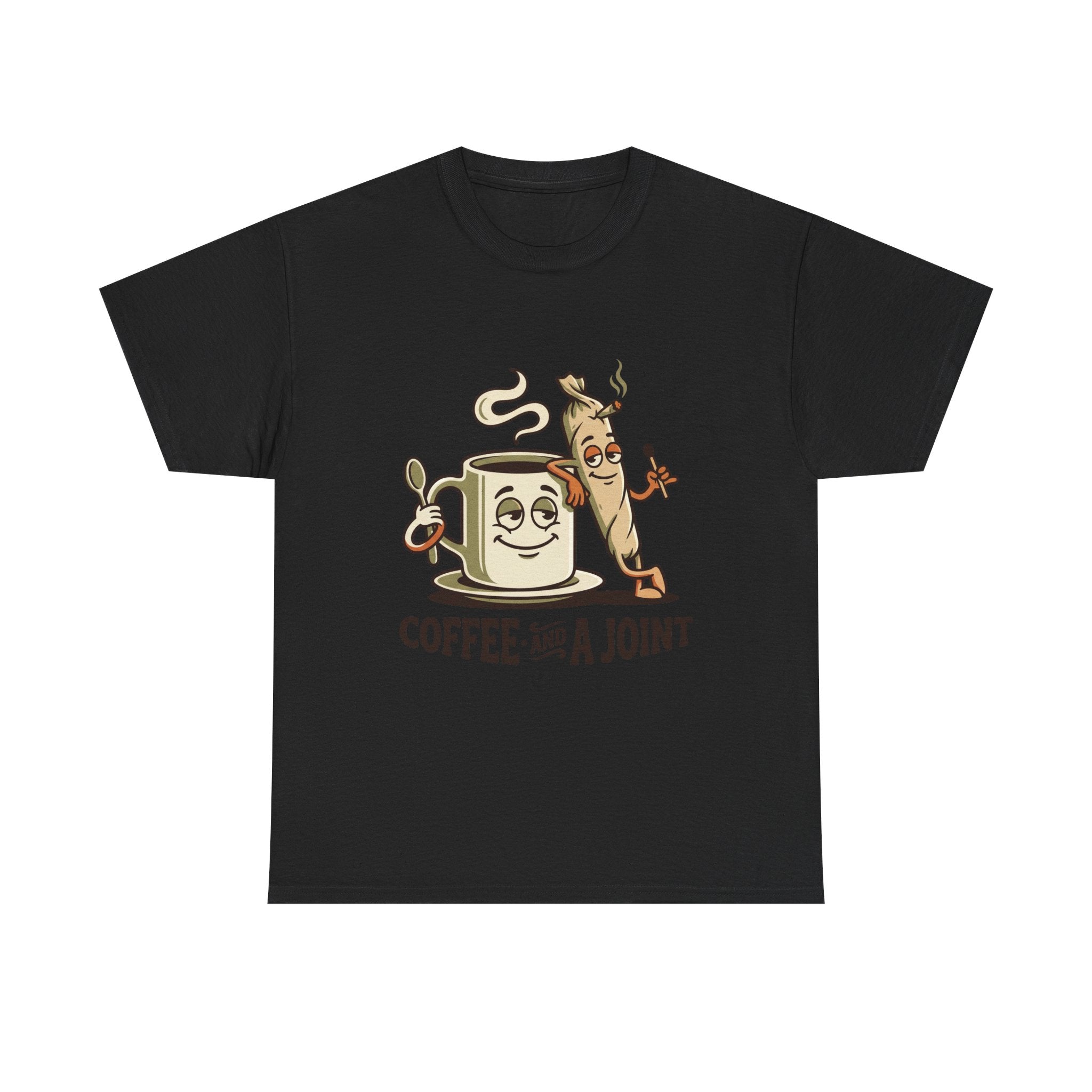 Coffee and a Joint T-Shirt — Funny Stoner Coffee Tee