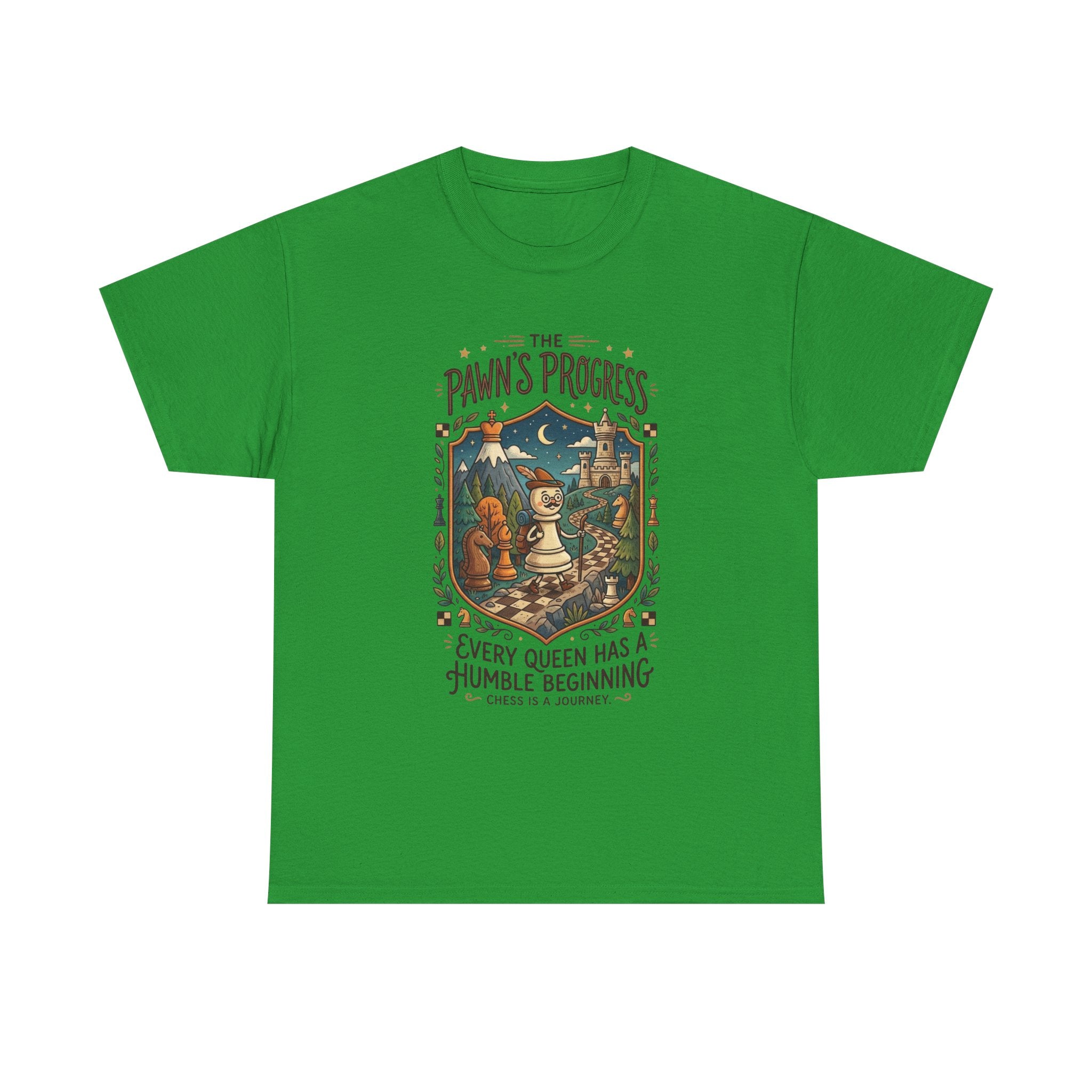 Chess 'The Pawn's Progress' T-Shirt — "Every Queen Has a Humble Beginning" Vintage Style Tee