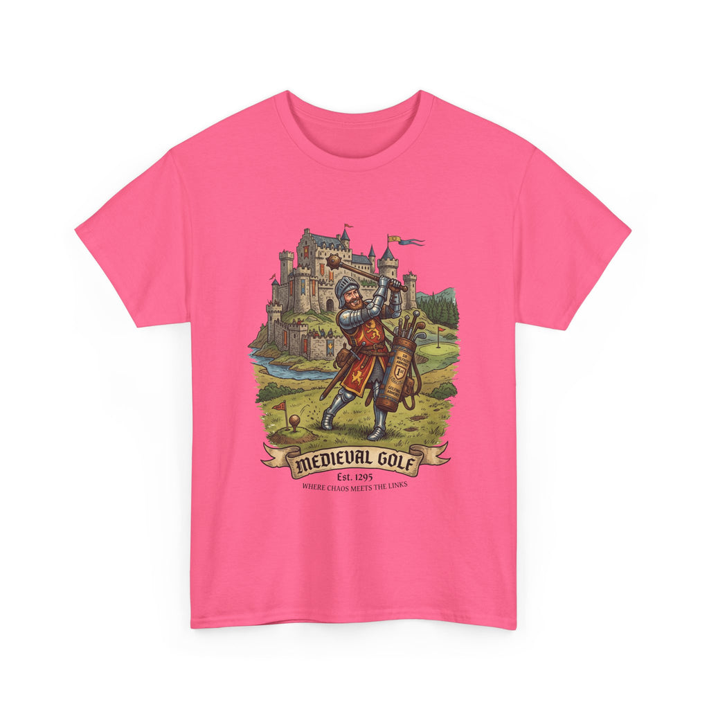 Medieval Golf T-Shirt – Vintage Knight Golfing Castle Graphic Tee