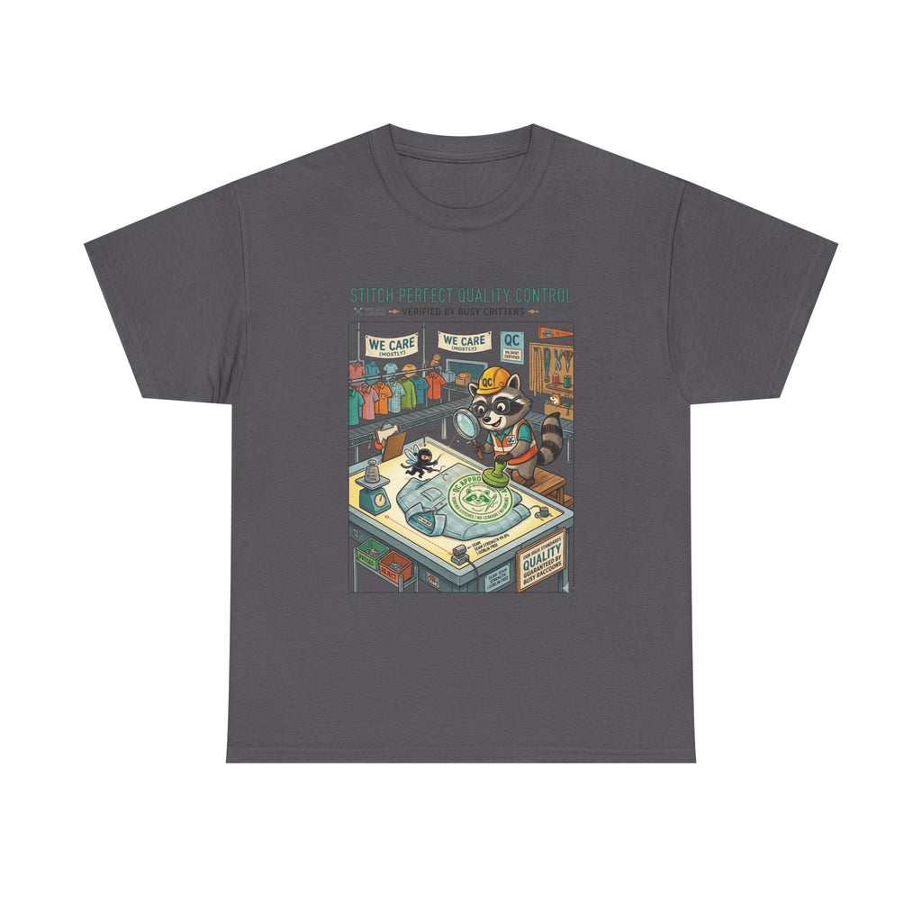 Quality Control Sewing Shirt — "Stitch Perfect" Tailor Cartoon Tee