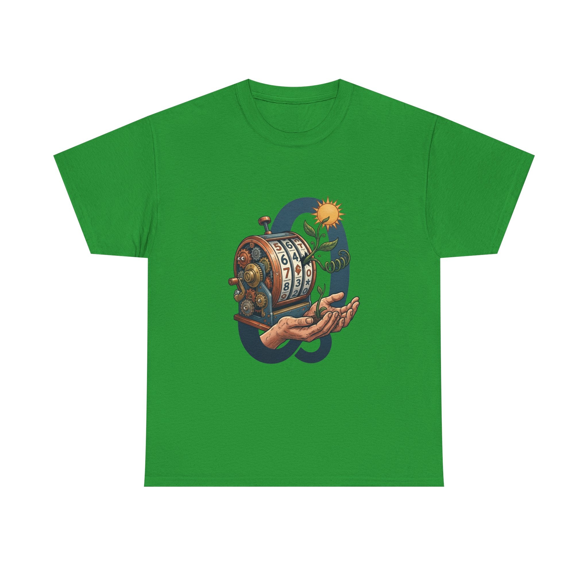 Vintage Slot Machine Tee — Retro Casino Art T-Shirt with Sunflower. idk