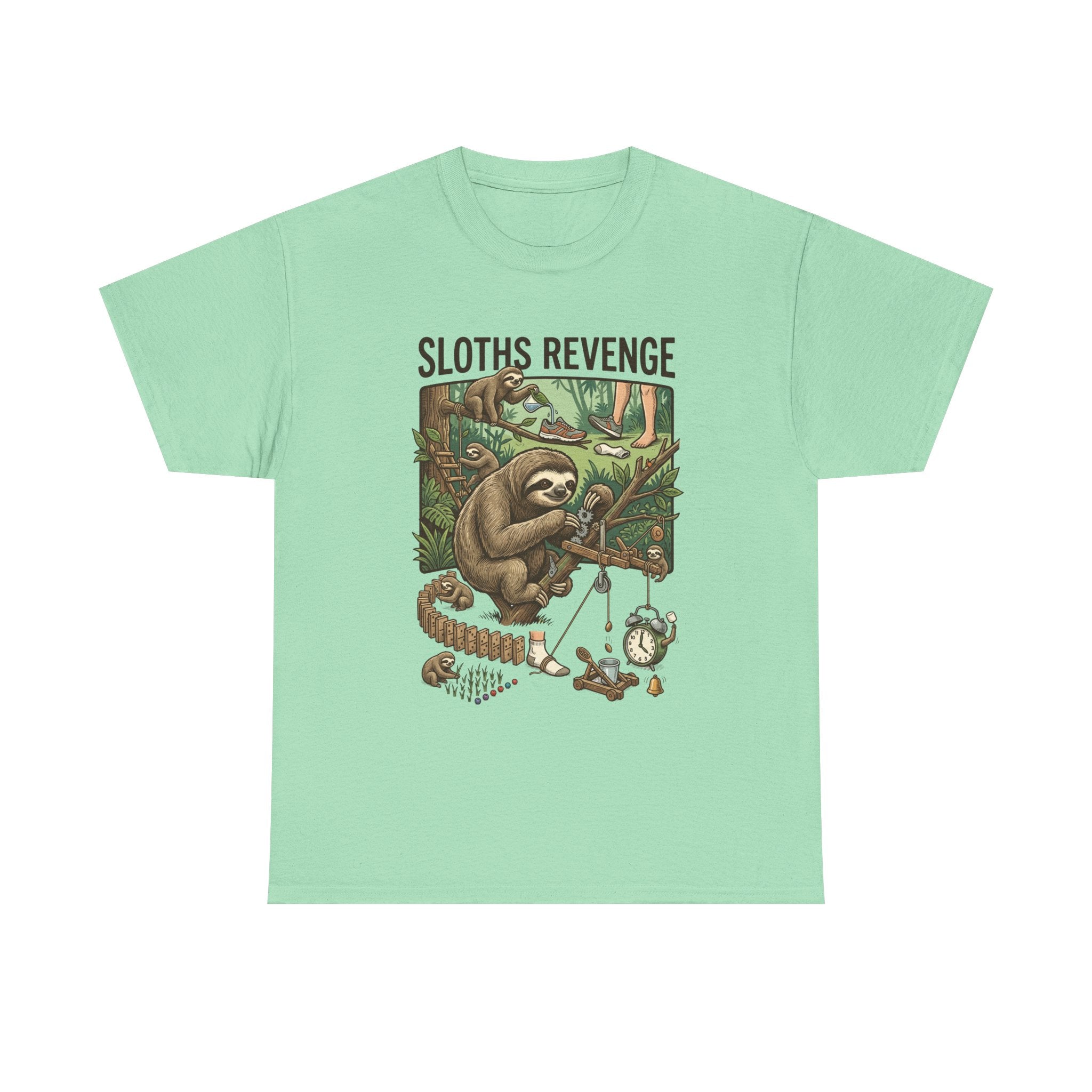 Sloths Revenge T-Shirt — Funny Retro Sloth Graphic Tee