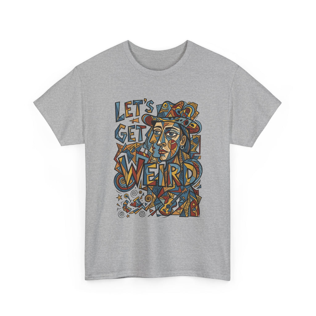 Let’s Get Weird T-Shirt — Retro Psychedelic Face Graphic Tee