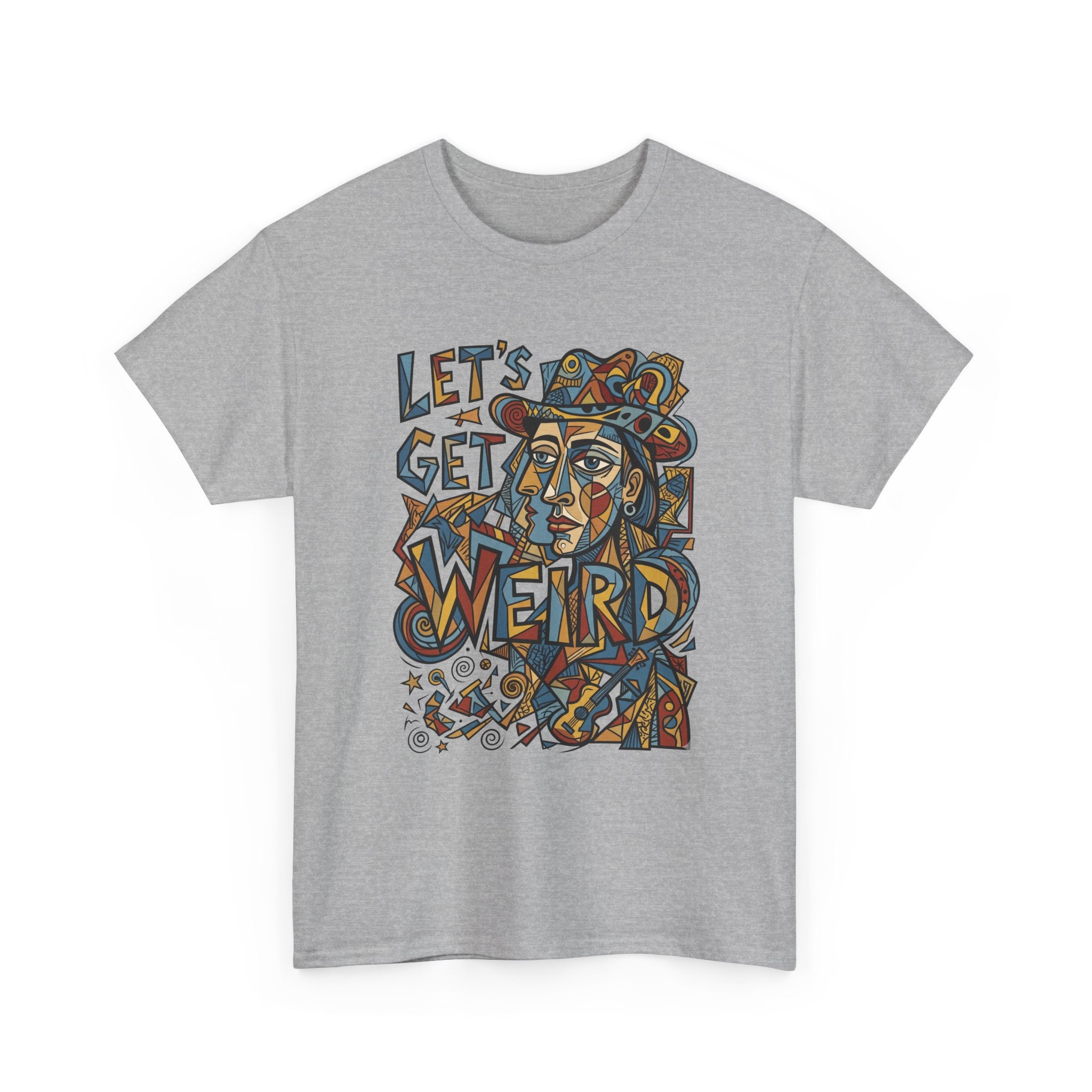 Let’s Get Weird T-Shirt — Retro Psychedelic Face Graphic Tee