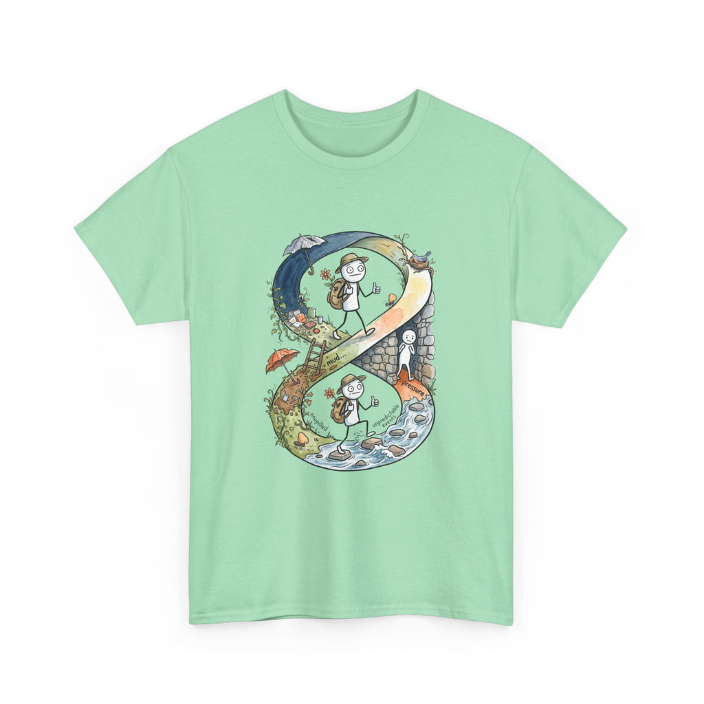 a Infinity Hiking Tee — Day & Night Nature Adventure Graphic T-Shirt