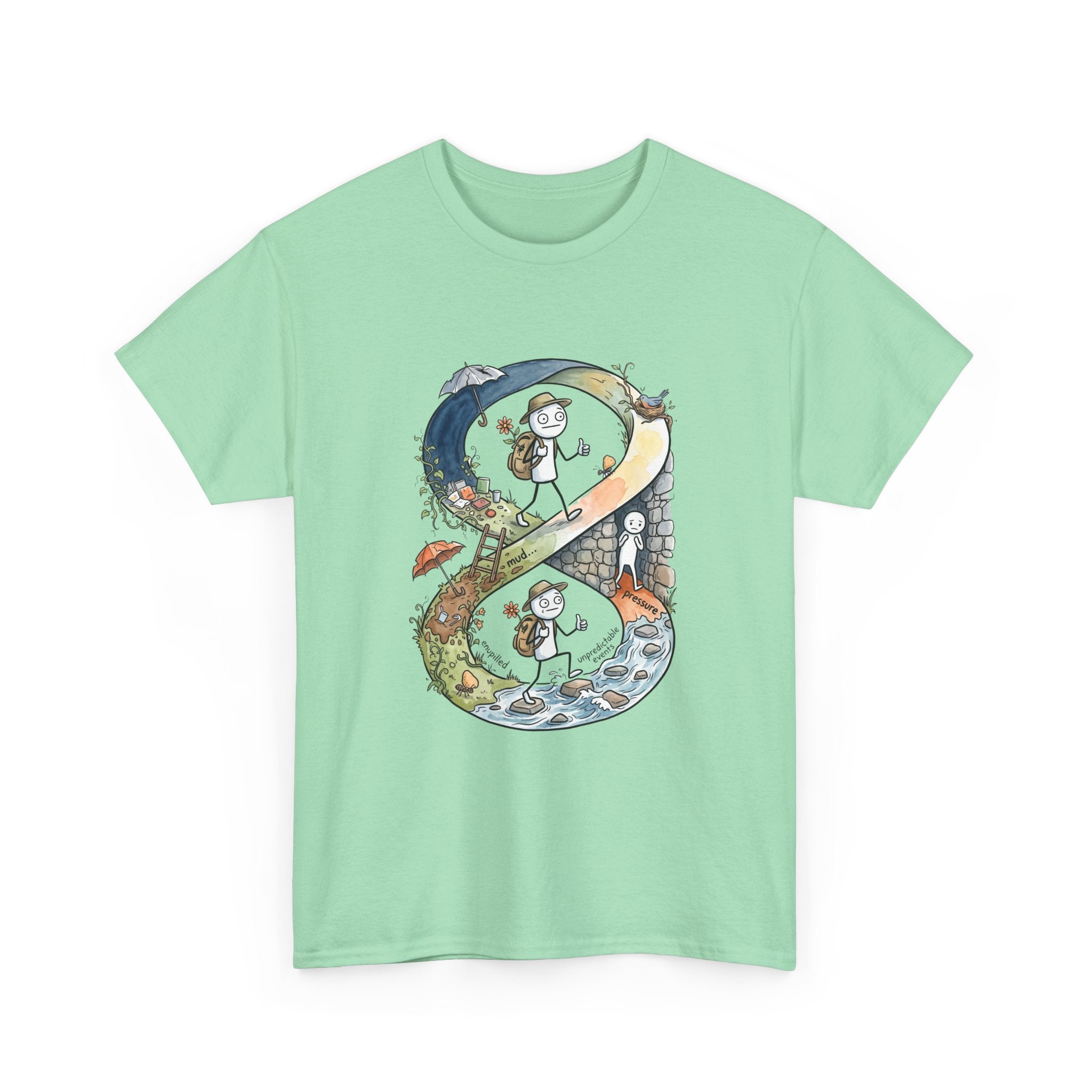 a Infinity Hiking Tee — Day & Night Nature Adventure Graphic T-Shirt