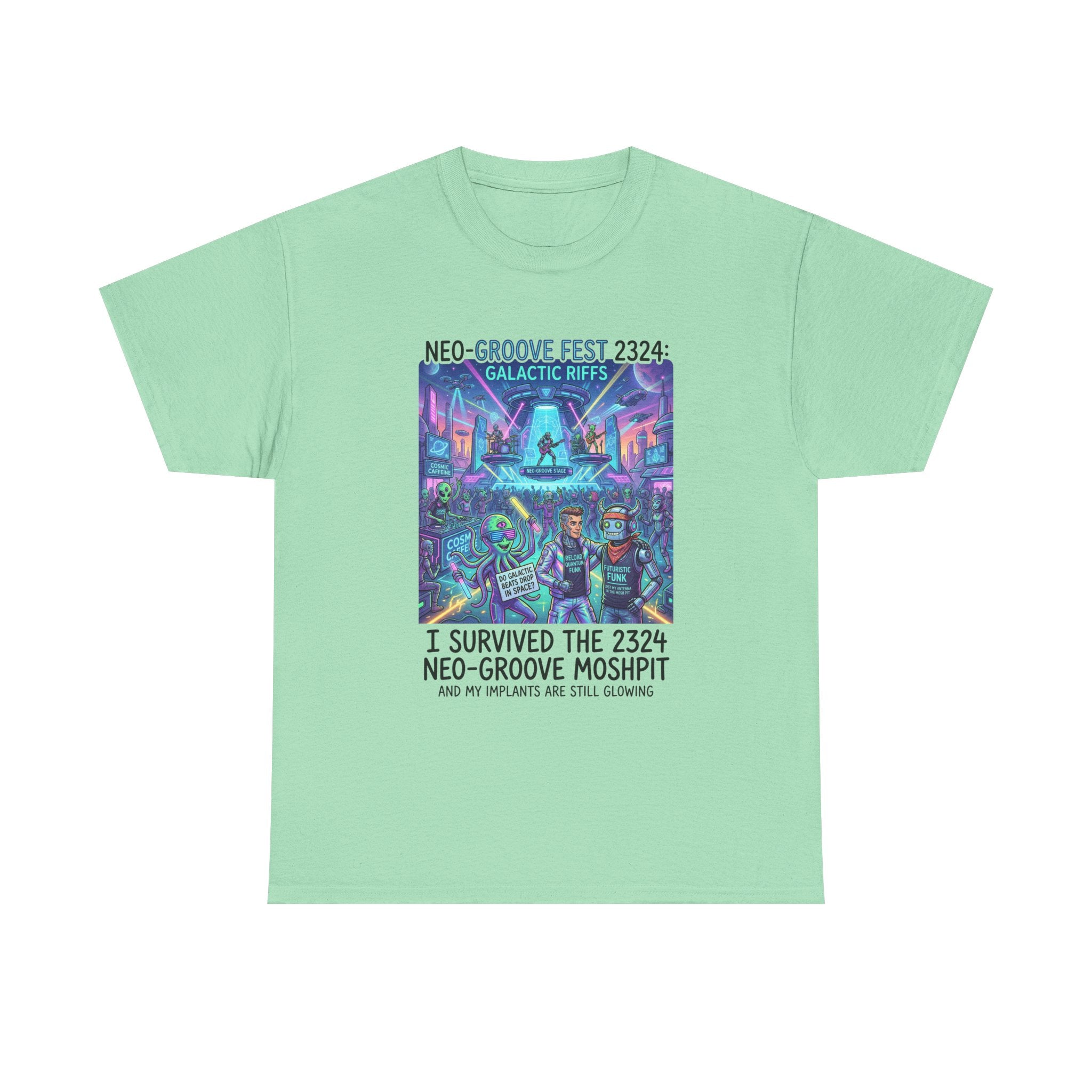 Neo-Groove Fest 2324 Tee — "I Survived the 2324 Neo-Groove Moshpit" Concert T-Shirt