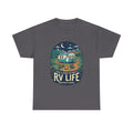 RV Life T-Shirt — Retro Camper Graphic Tee (“Home Is Where We Park It”)