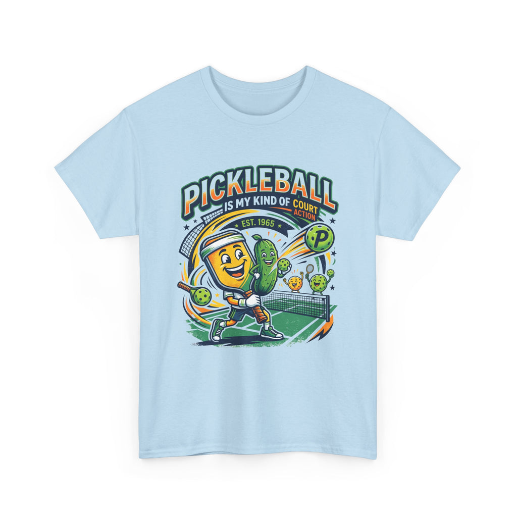 Pickleball Is My Kind of Court T‑Shirt — Funny Pickle Paddle & Dink Graphic Tee