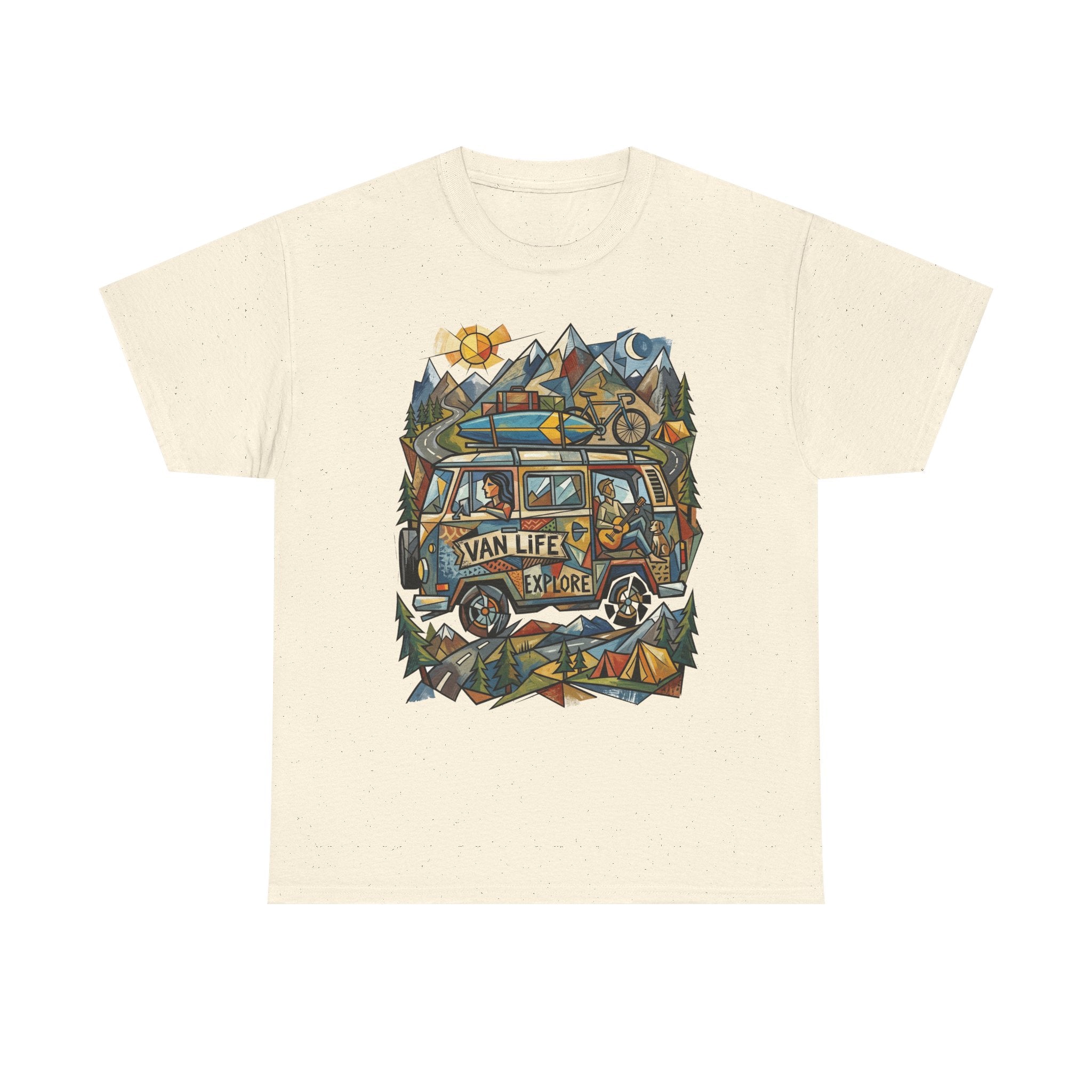 Van Life Explore T-Shirt — Retro Campervan Adventure Graphic Tee