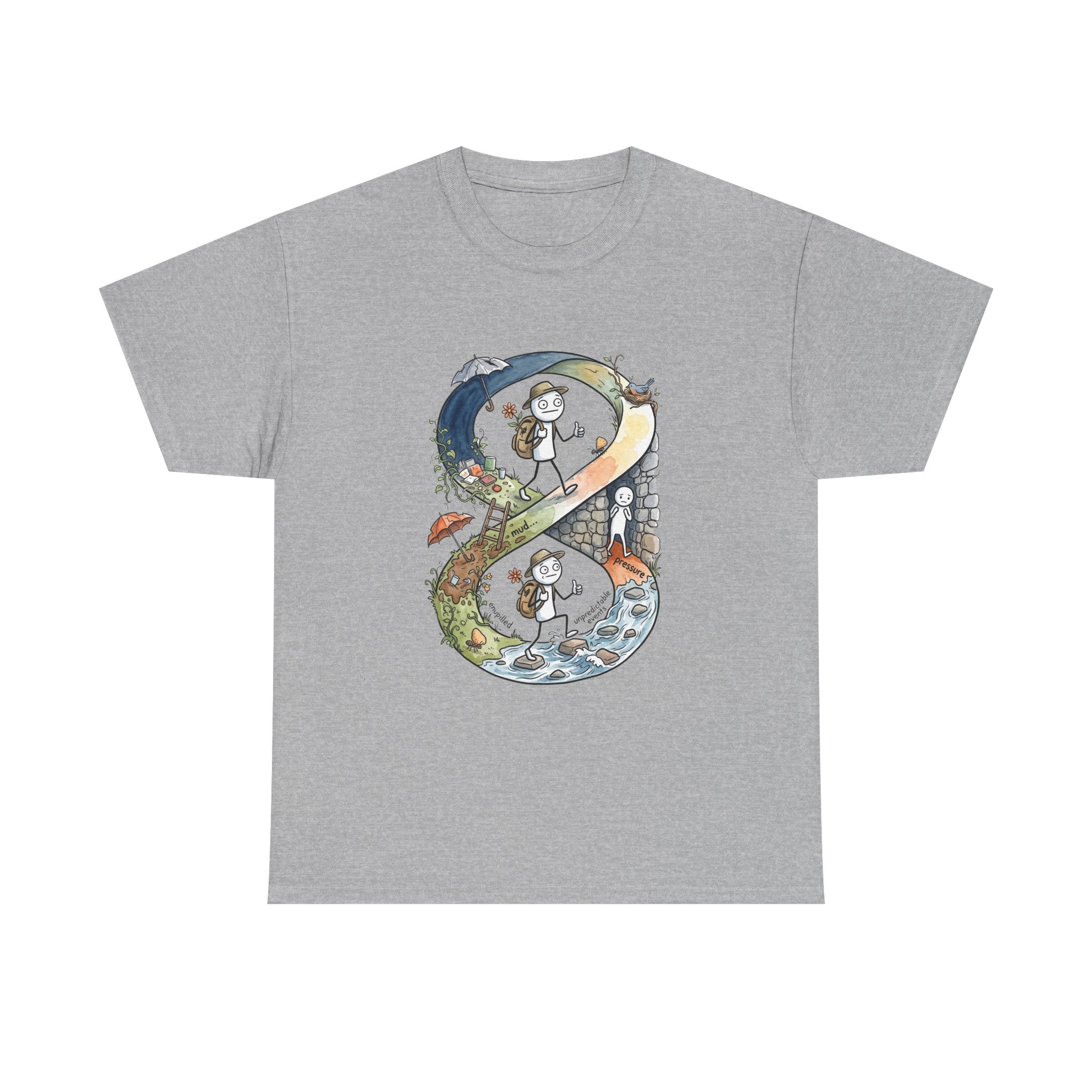 a Infinity Hiking Tee — Day & Night Nature Adventure Graphic T-Shirt