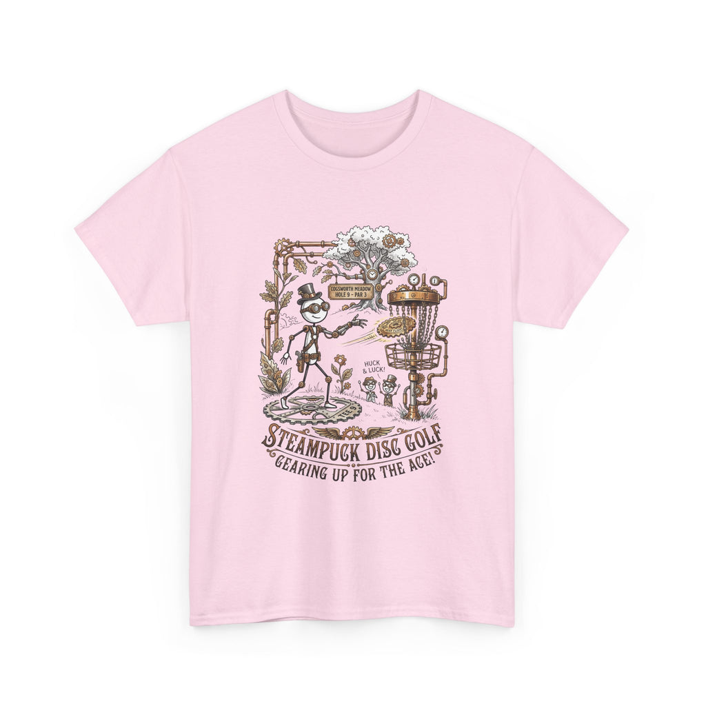 Steampunk Disc Golf T-Shirt — "Gearing Up for the Ace" Vintage Disc Golf Tee
