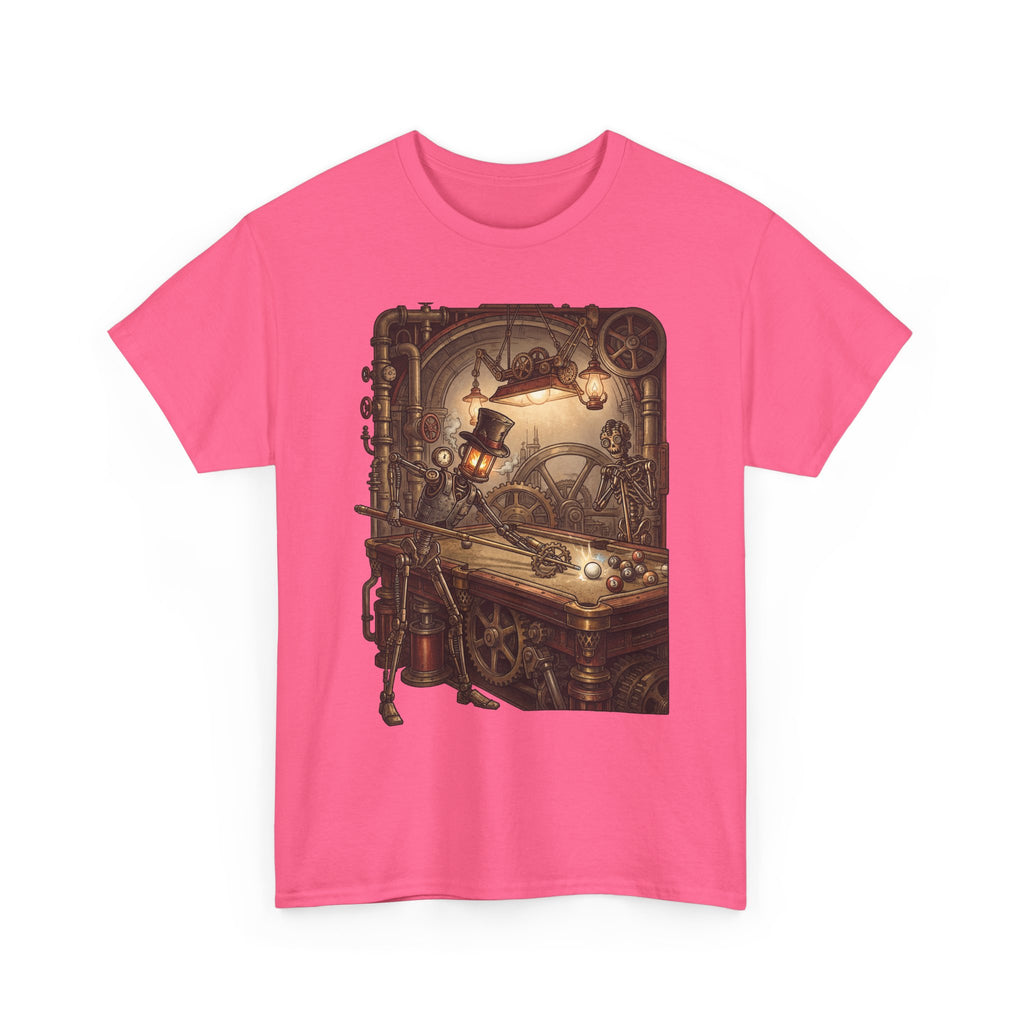 Steampunk Billiards T-Shirt – Vintage Pool Illustration