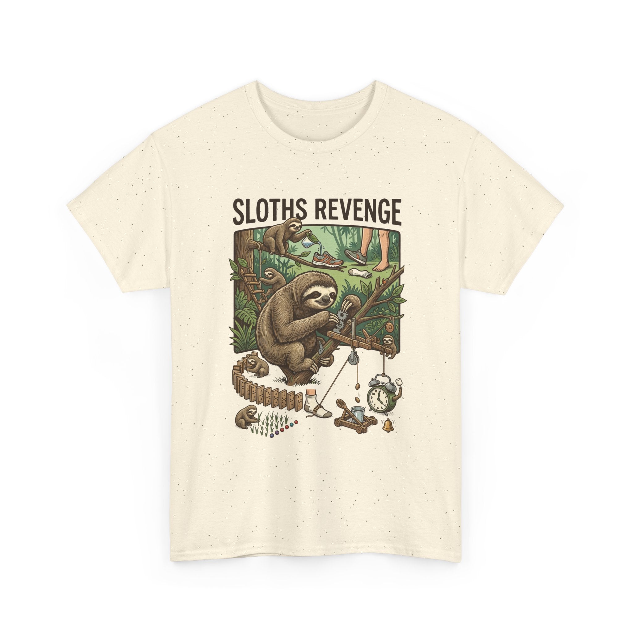 Sloths Revenge T-Shirt — Funny Retro Sloth Graphic Tee