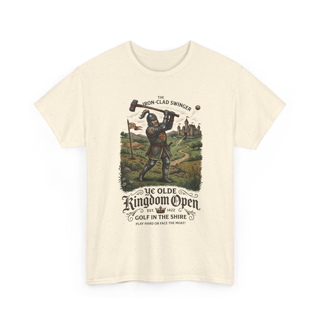 Golf T-Shirt — 'Ye Olde Kingdom Open' Vintage Medieval Golf Graphic Tee
