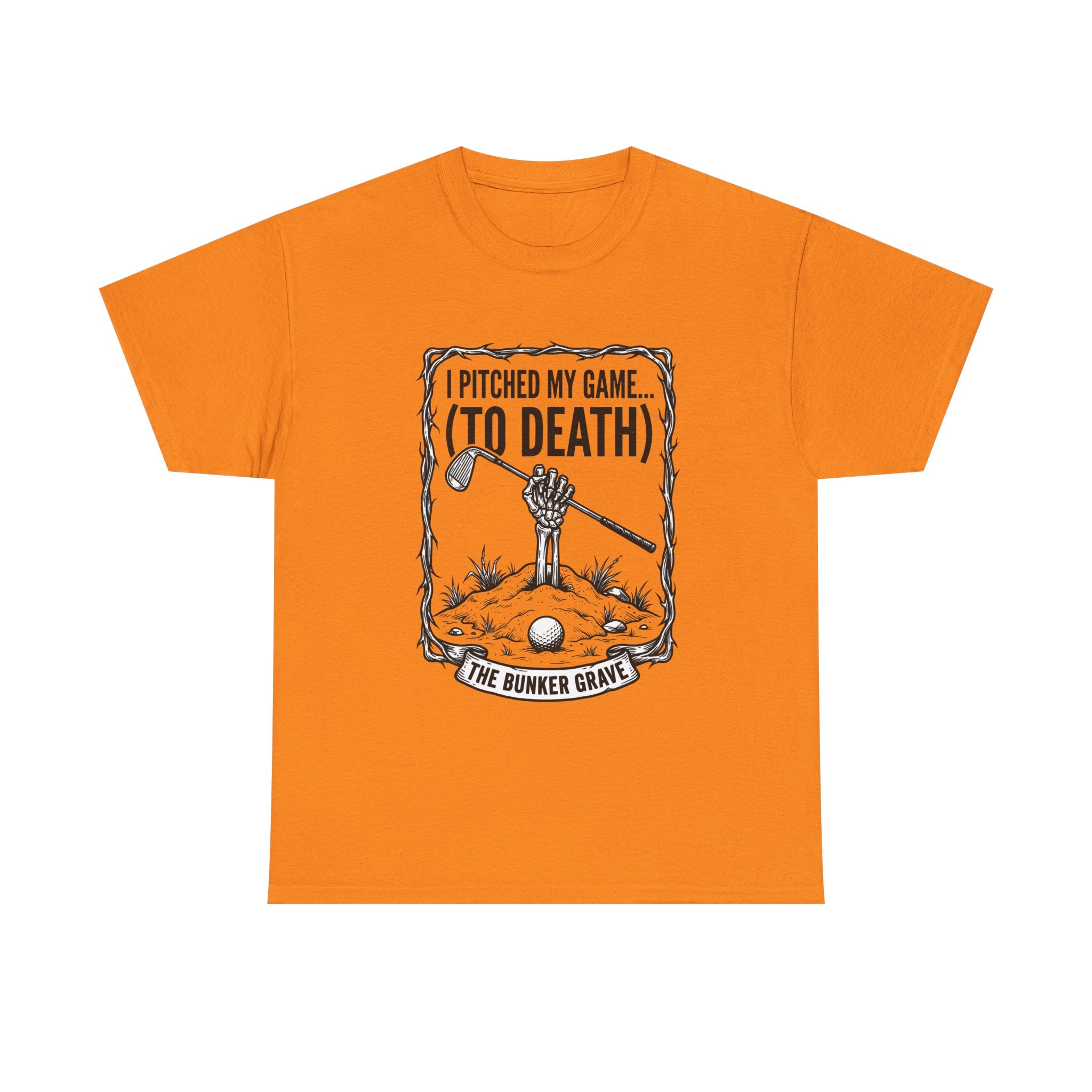 Golf 'I Pitched My Game (To Death)' T-Shirt – Funny Golfer Graphic Tee