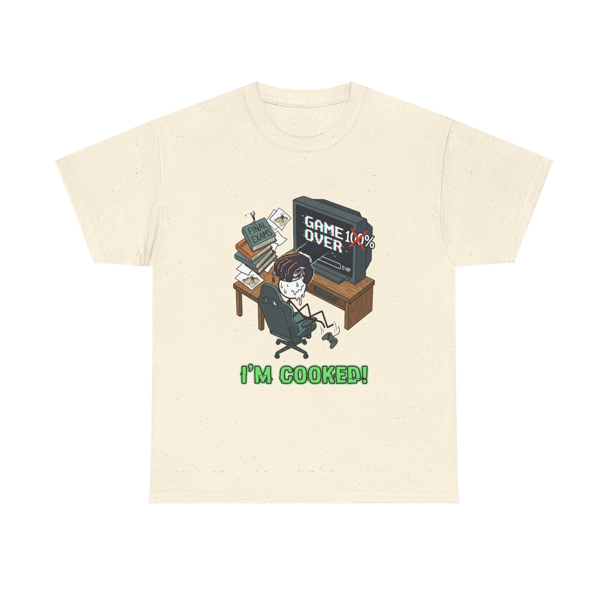 Gamer 'Game Over I'm Cooked' Graphic Tee