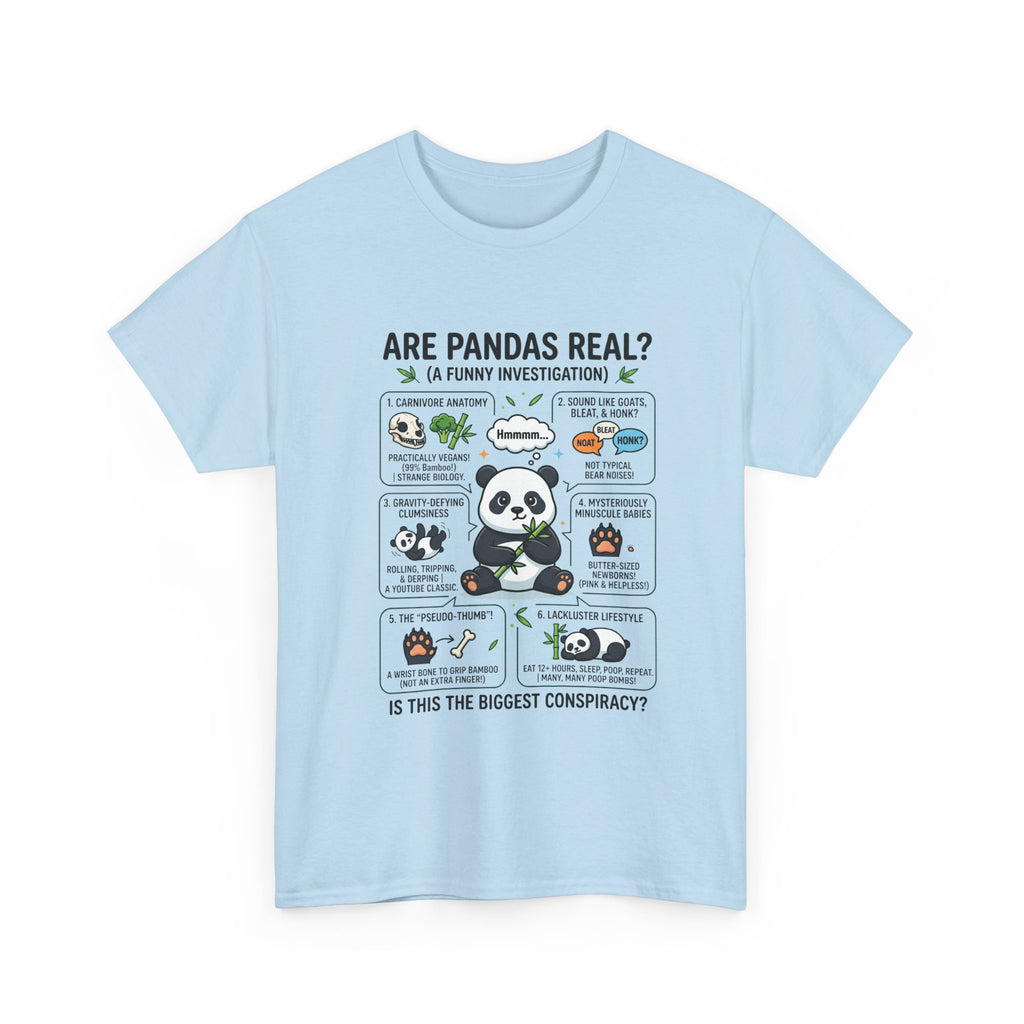 Are Pandas Real? Funny Panda Infographic T-Shirt