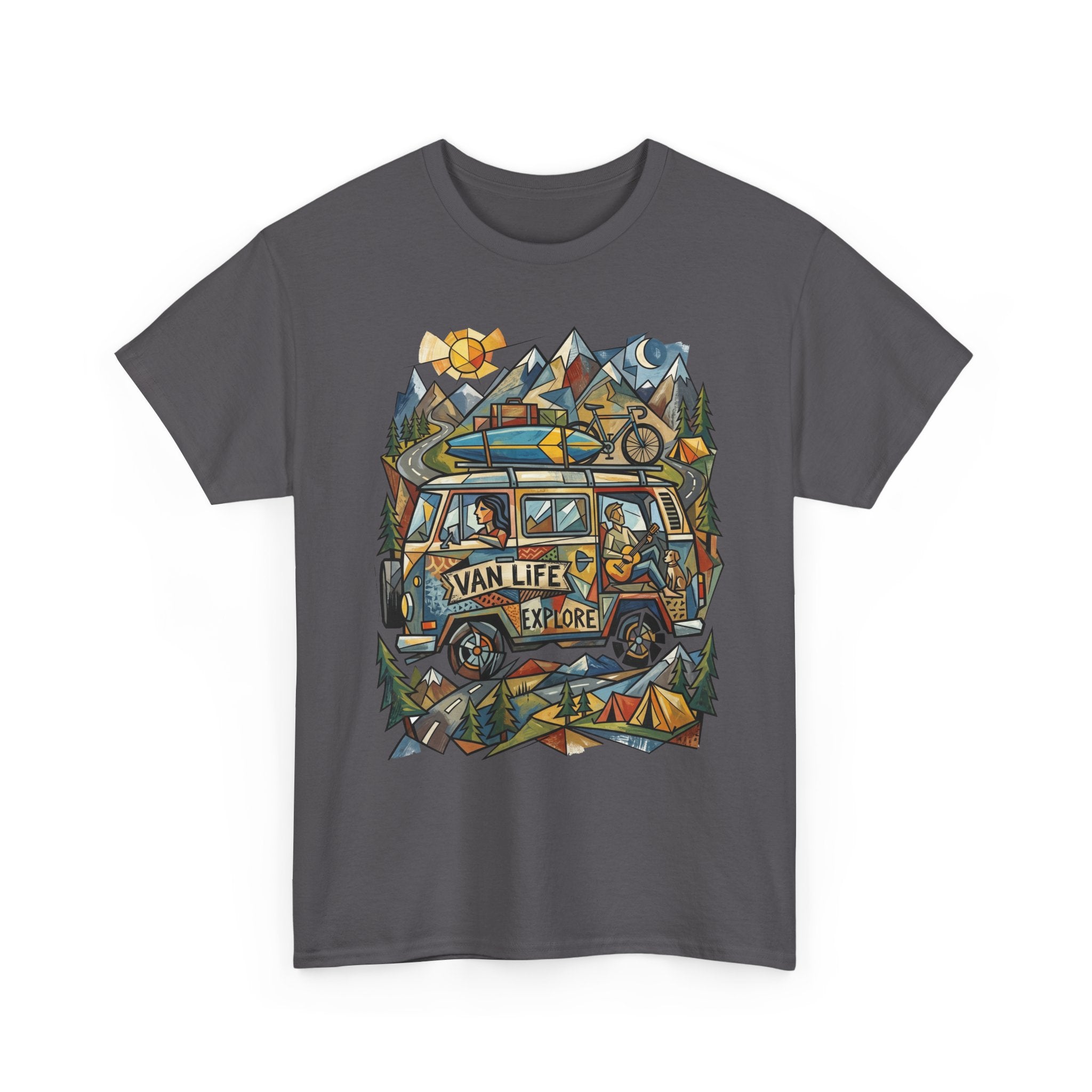 Van Life Explore T-Shirt — Retro Campervan Adventure Graphic Tee