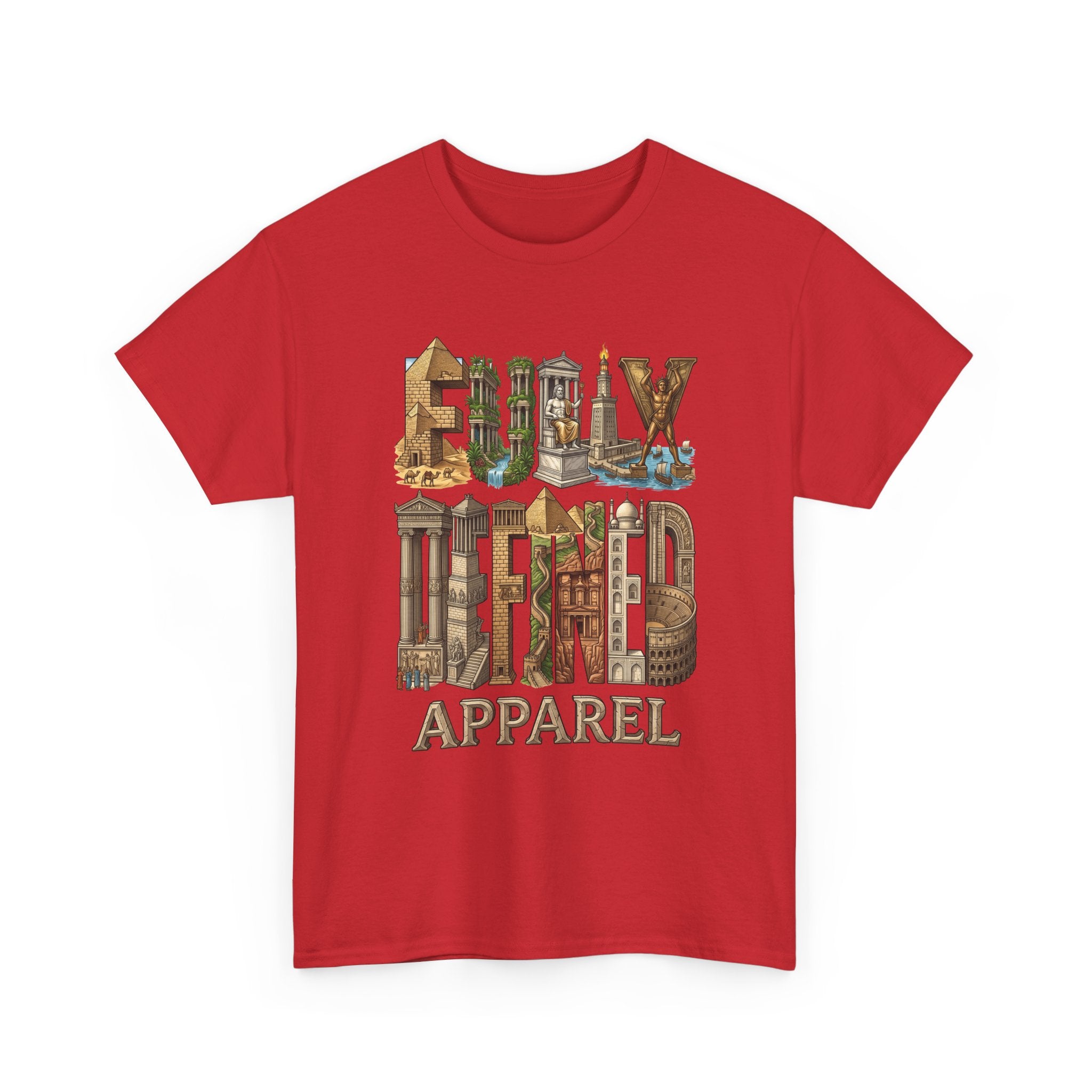 Fully Defined Apparel T‑Shirt — Wonders of the World Graphic Tee