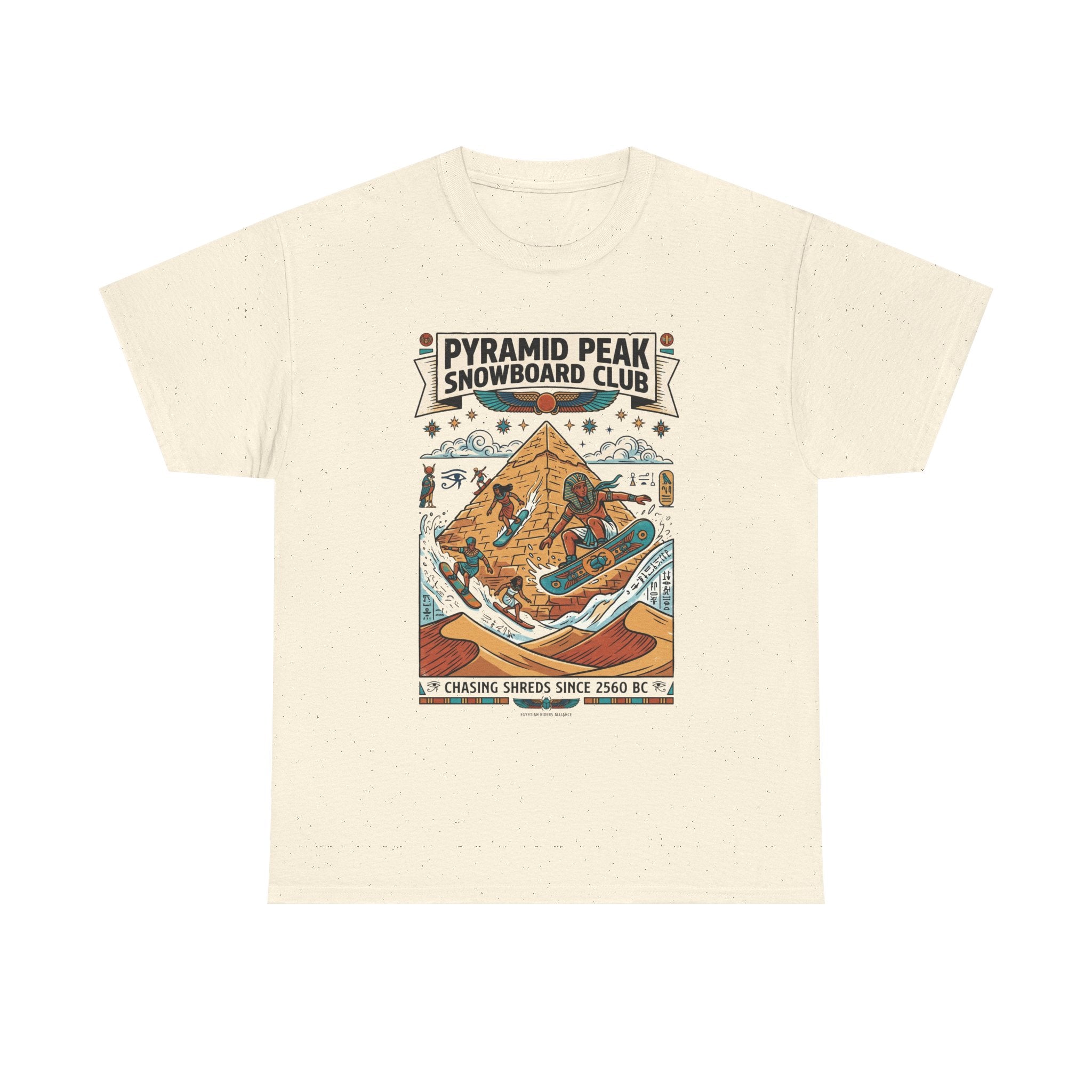 Snowboard Club Graphic Tee — "Pyramid Peak Snowboard Club" Vintage Winter Shirt