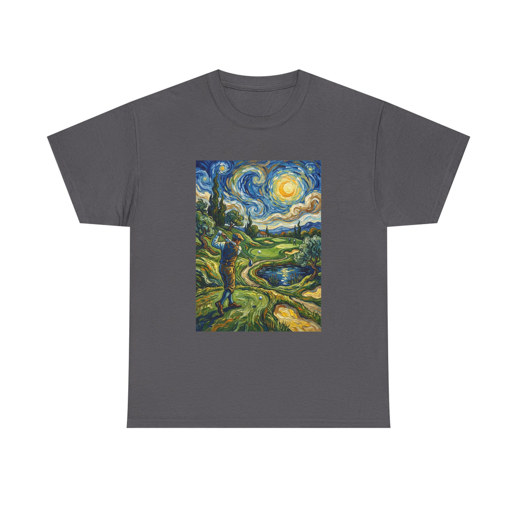 Golf Van Gogh Style T-Shirt — Starry Night Golf Artwork Tee