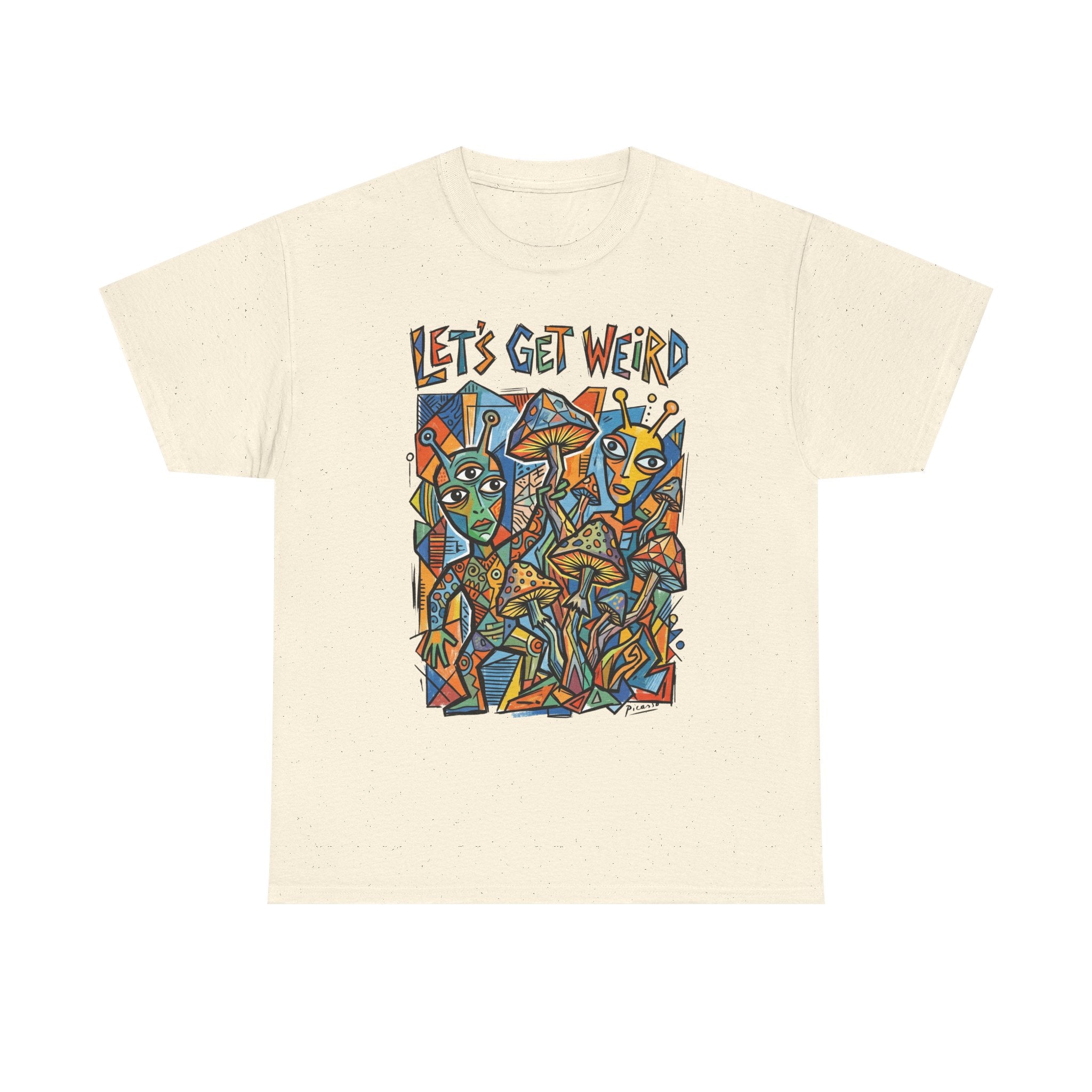 Let's Get Weird Abstract Art T-Shirt — Colorful Psychedelic Graphic Tee