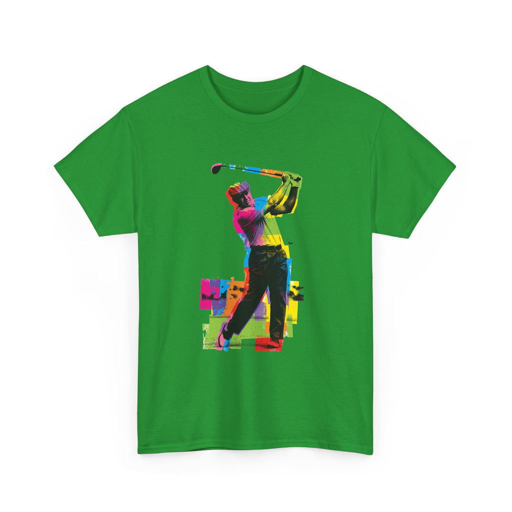 Golf Swing Pop Art T-Shirt — Colorful Golfer Graphic Tee