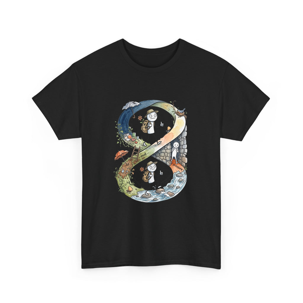a Infinity Hiking Tee — Day & Night Nature Adventure Graphic T-Shirt