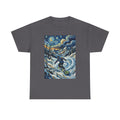 Snowboarder Van Gogh Style Tee — Starry Night Snowboarding Graphic Shirt