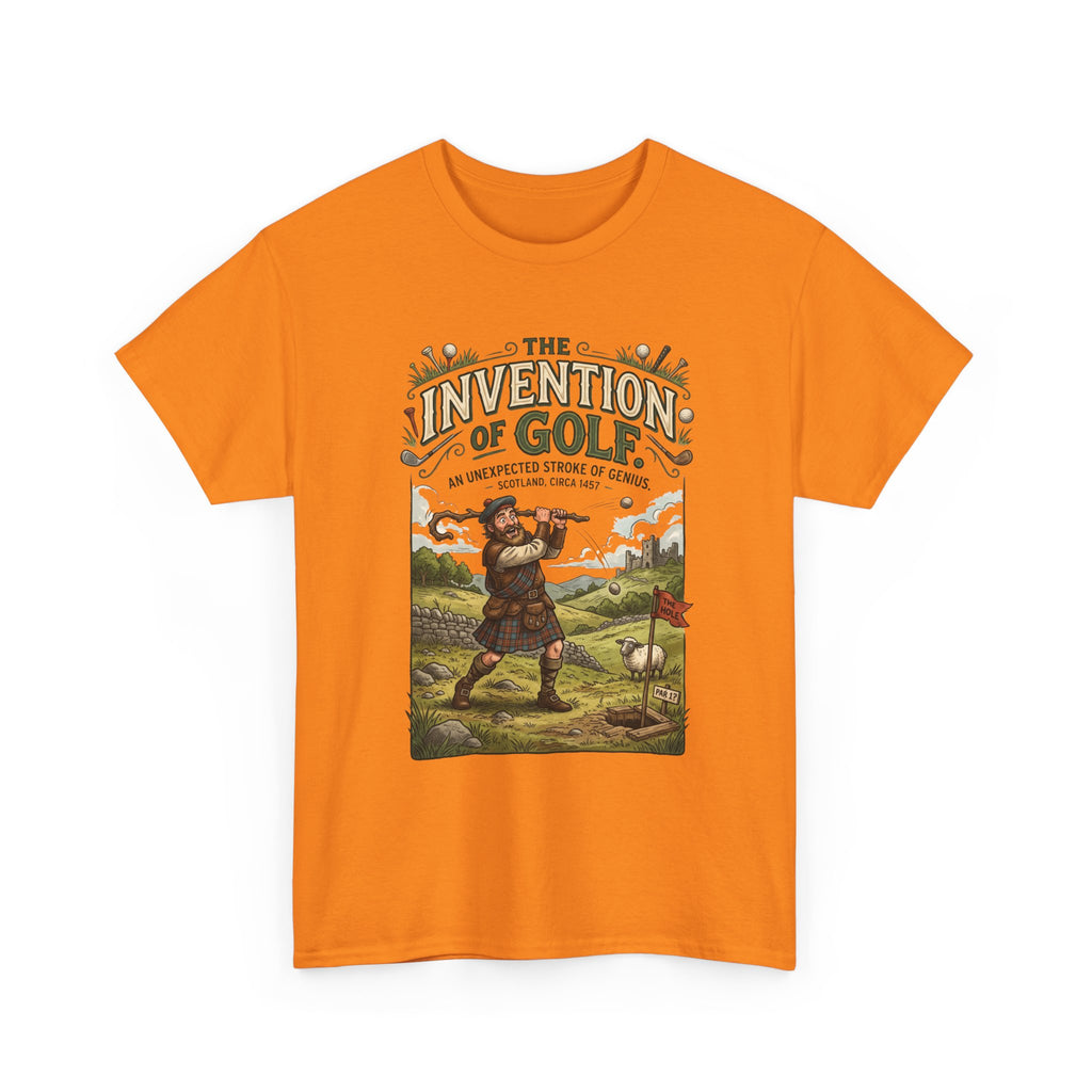 Golf Tee — 'The Invention of Golf' Vintage Golfing Graphic Shirt