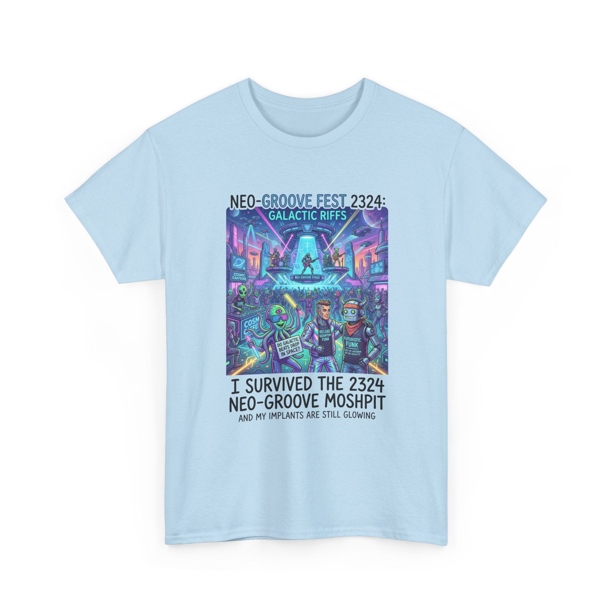 Neo-Groove Fest 2324 Tee — "I Survived the 2324 Neo-Groove Moshpit" Concert T-Shirt