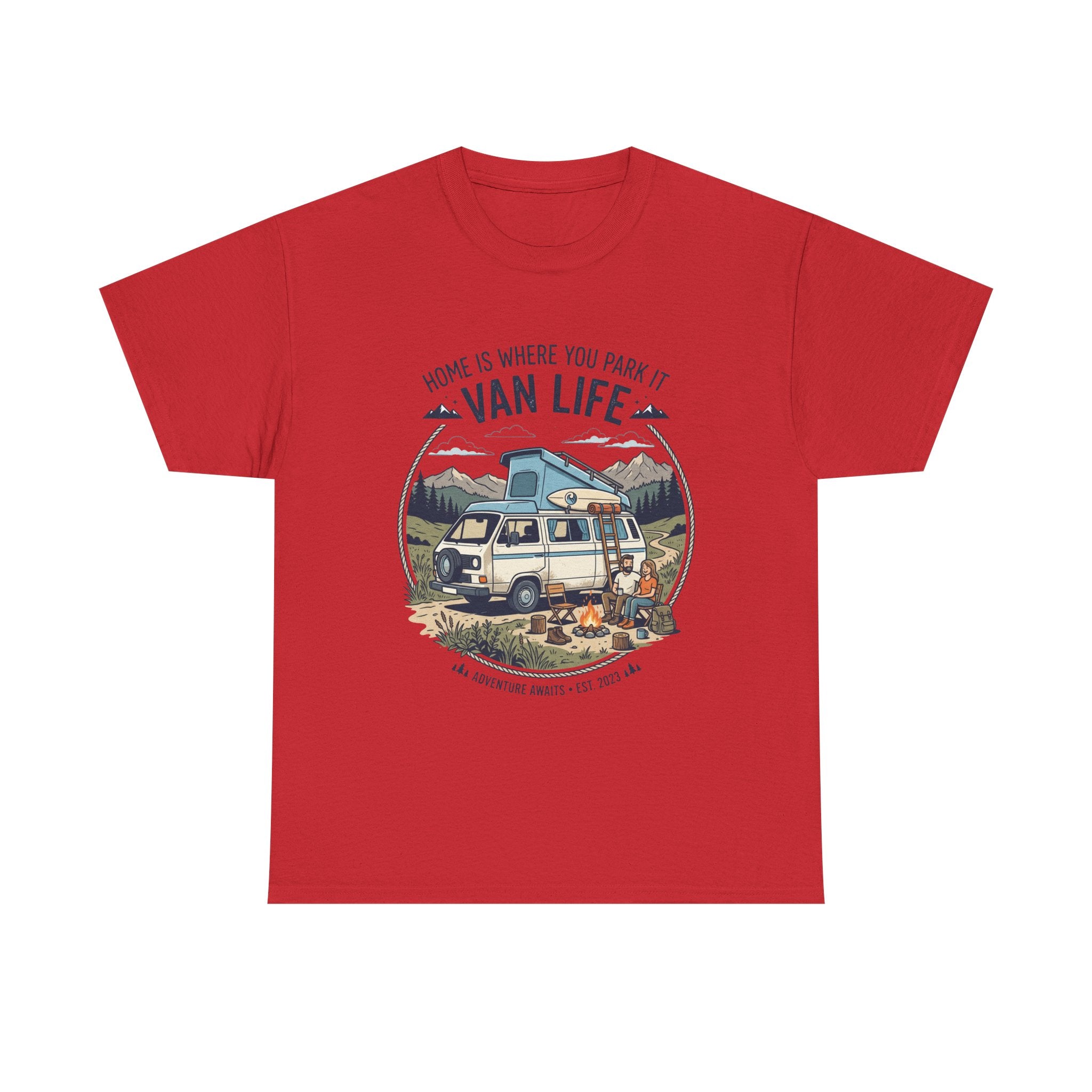 Van Life T-Shirt — "Home Is Where You Park It" Adventure Tee