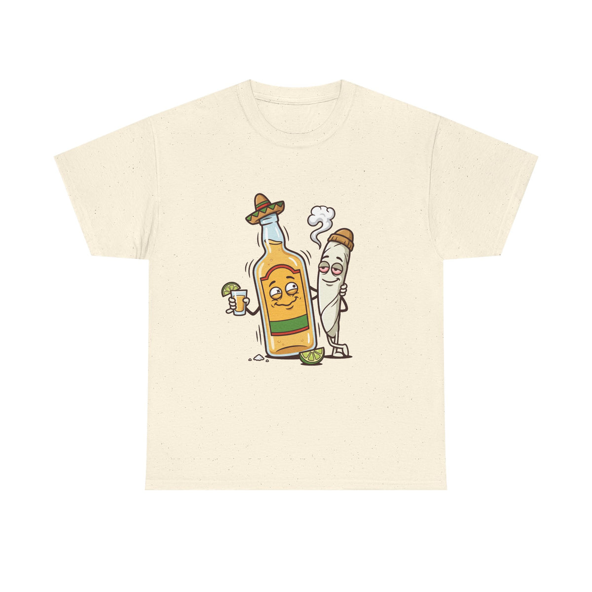 A Tequila & Joint Funny Graphic Tee