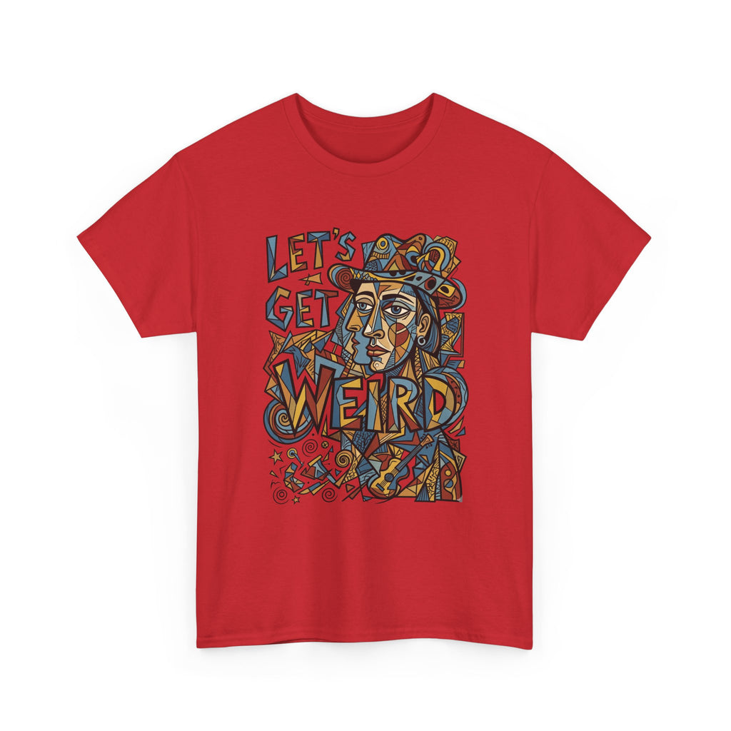 Let’s Get Weird T-Shirt — Retro Psychedelic Face Graphic Tee
