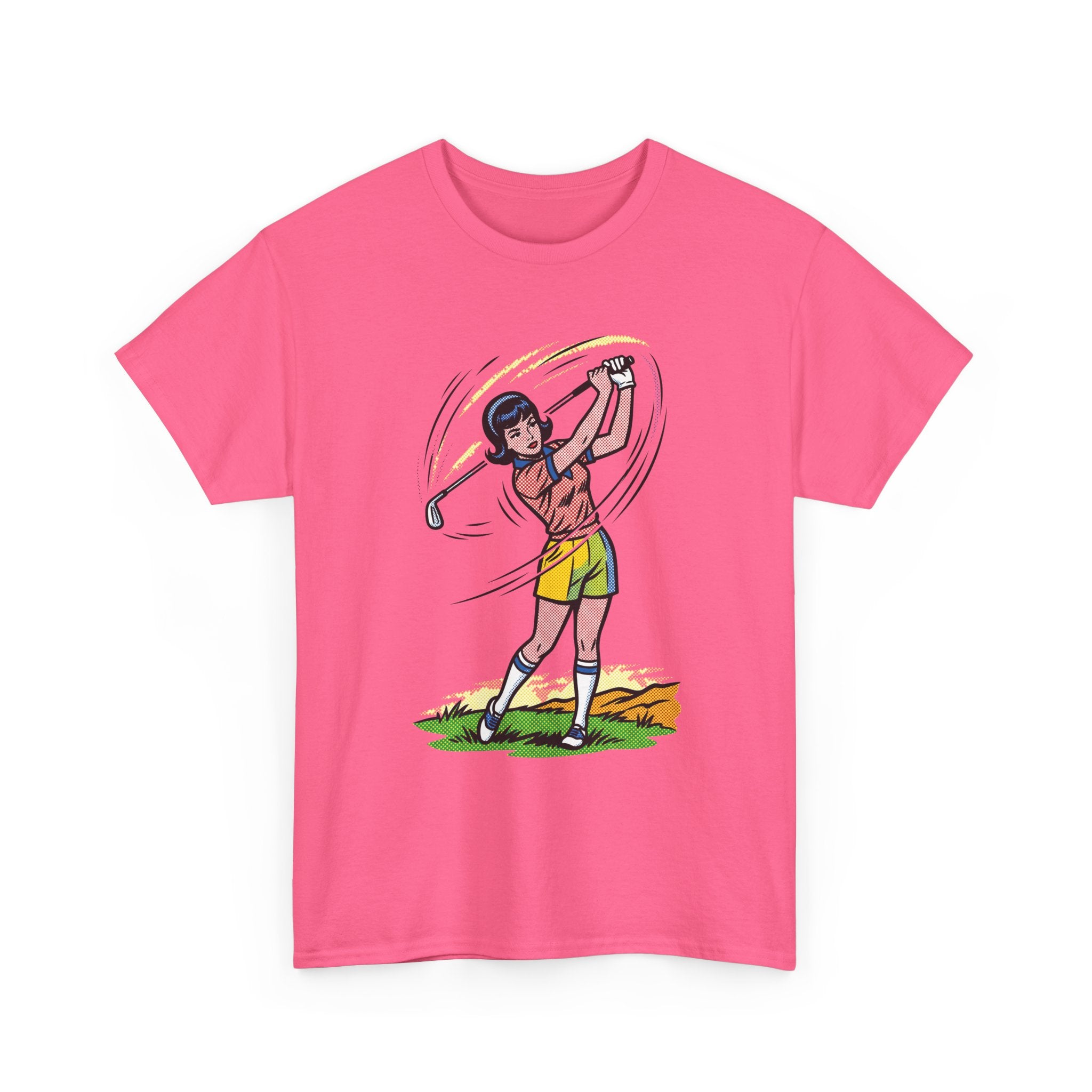 Golf Swing Graphic Tee — Vintage Golfer Illustration T-Shirt