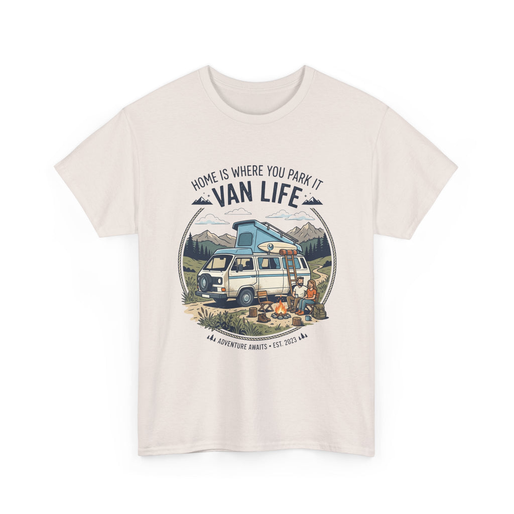 Van Life T-Shirt — "Home Is Where You Park It" Adventure Tee