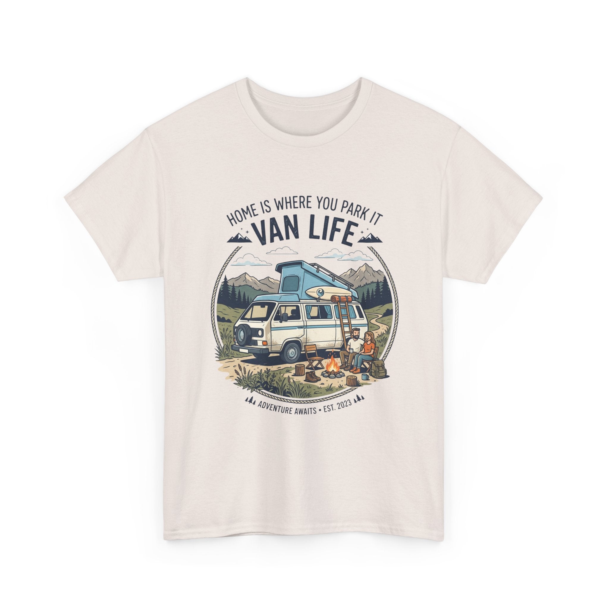 Van Life T-Shirt — "Home Is Where You Park It" Adventure Tee