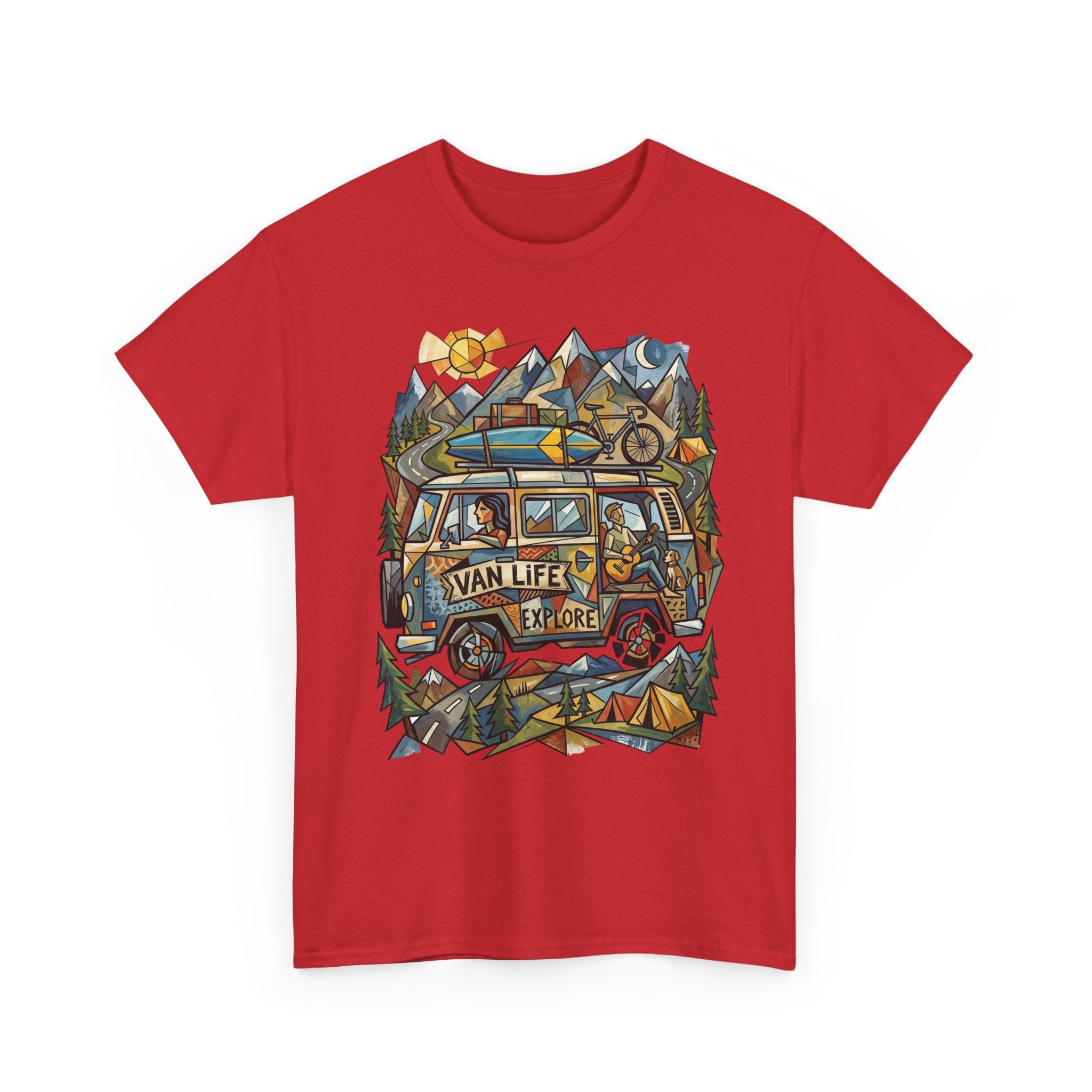Van Life Explore T-Shirt — Retro Campervan Adventure Graphic Tee