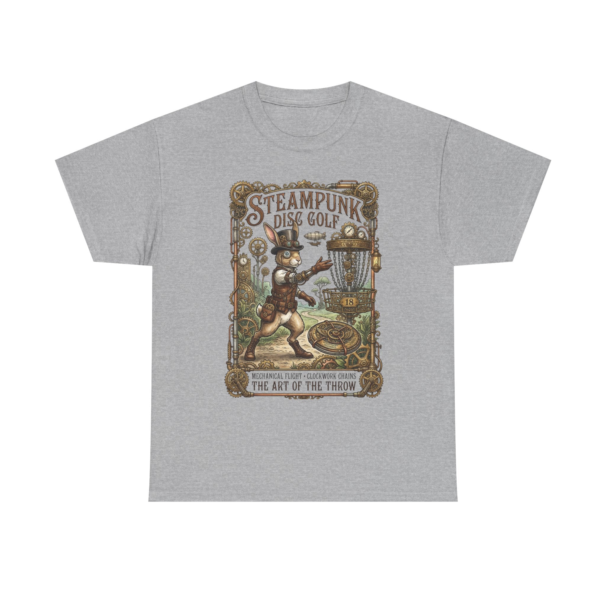 Steampunk Disc Golf T-Shirt — Vintage Victorian Throw Art Tee