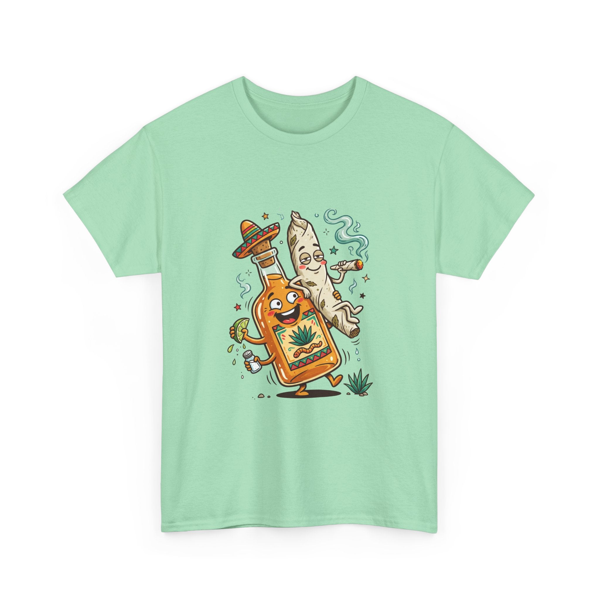 1 Tequila & Taco Dancing T‑Shirt — Funny Mexican Food Party Tee