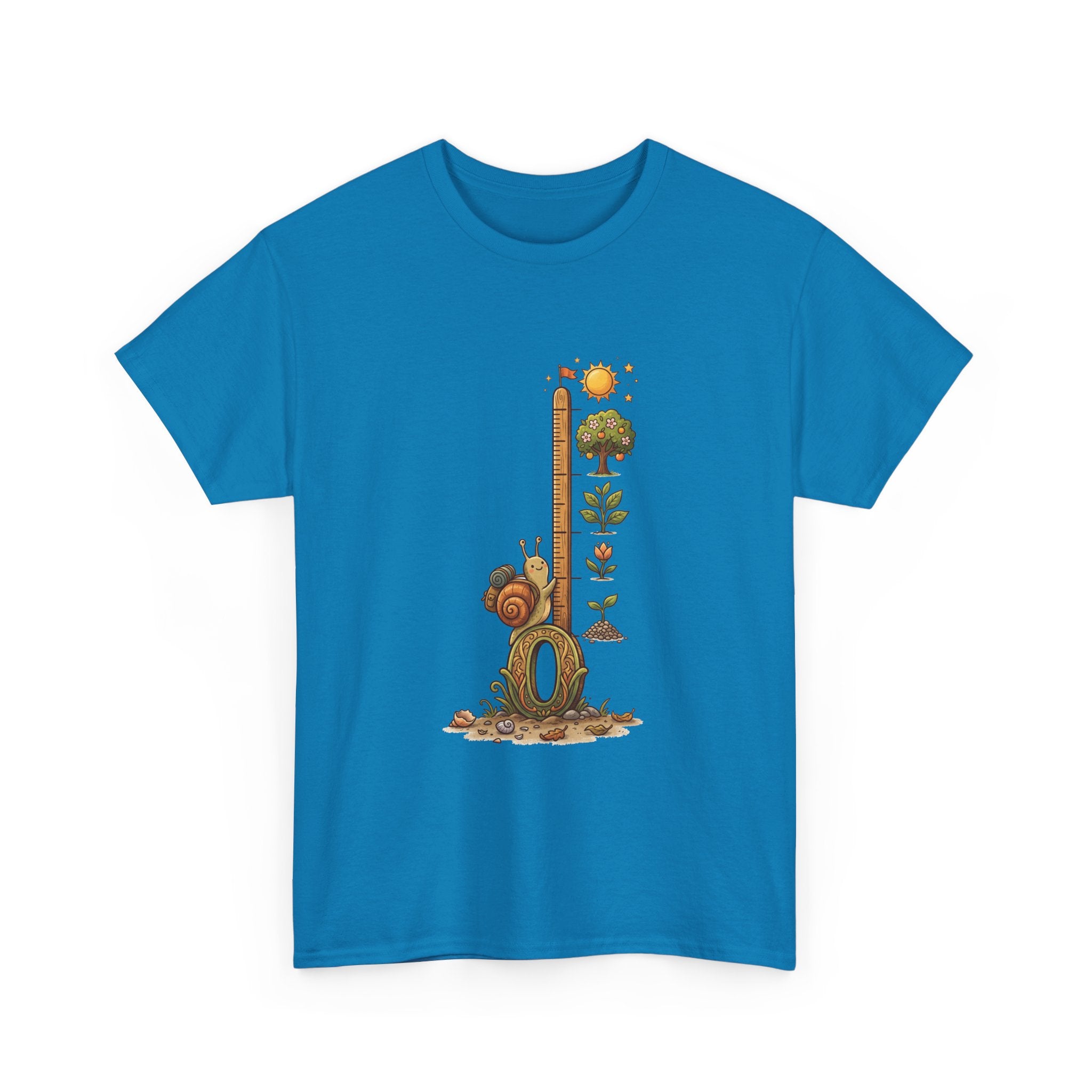 Growth Meter Graphic Tee — Cute Bear Planting Height Chart T-Shirt