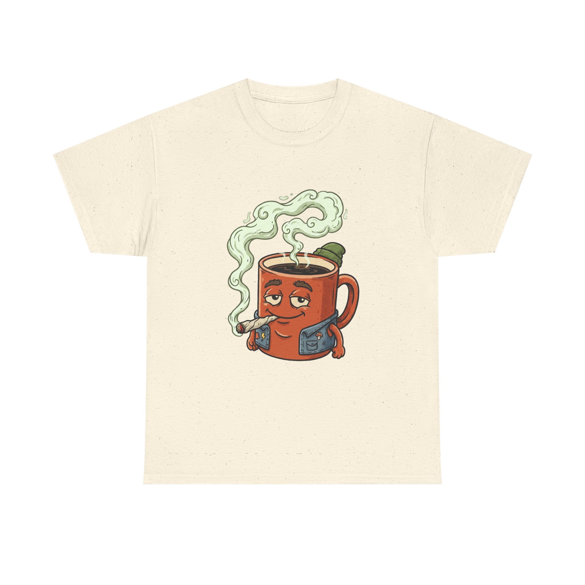 Coffee and a Joint Tee — Funny Smoking Coffee Graphic T-Shirt