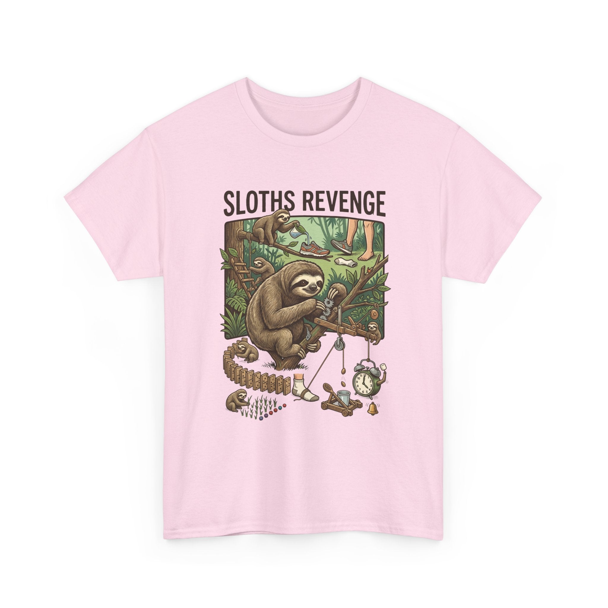 Sloths Revenge T-Shirt — Funny Retro Sloth Graphic Tee