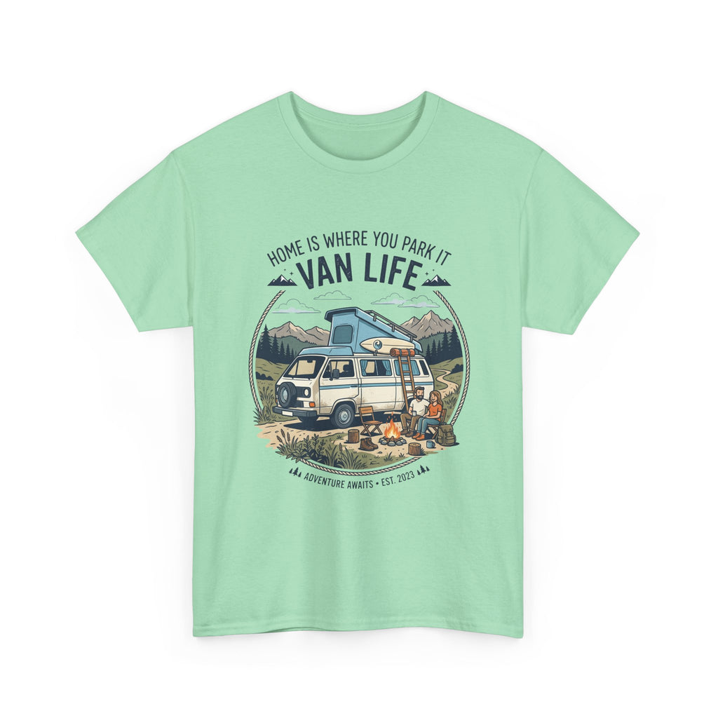 Van Life T-Shirt — "Home Is Where You Park It" Adventure Tee